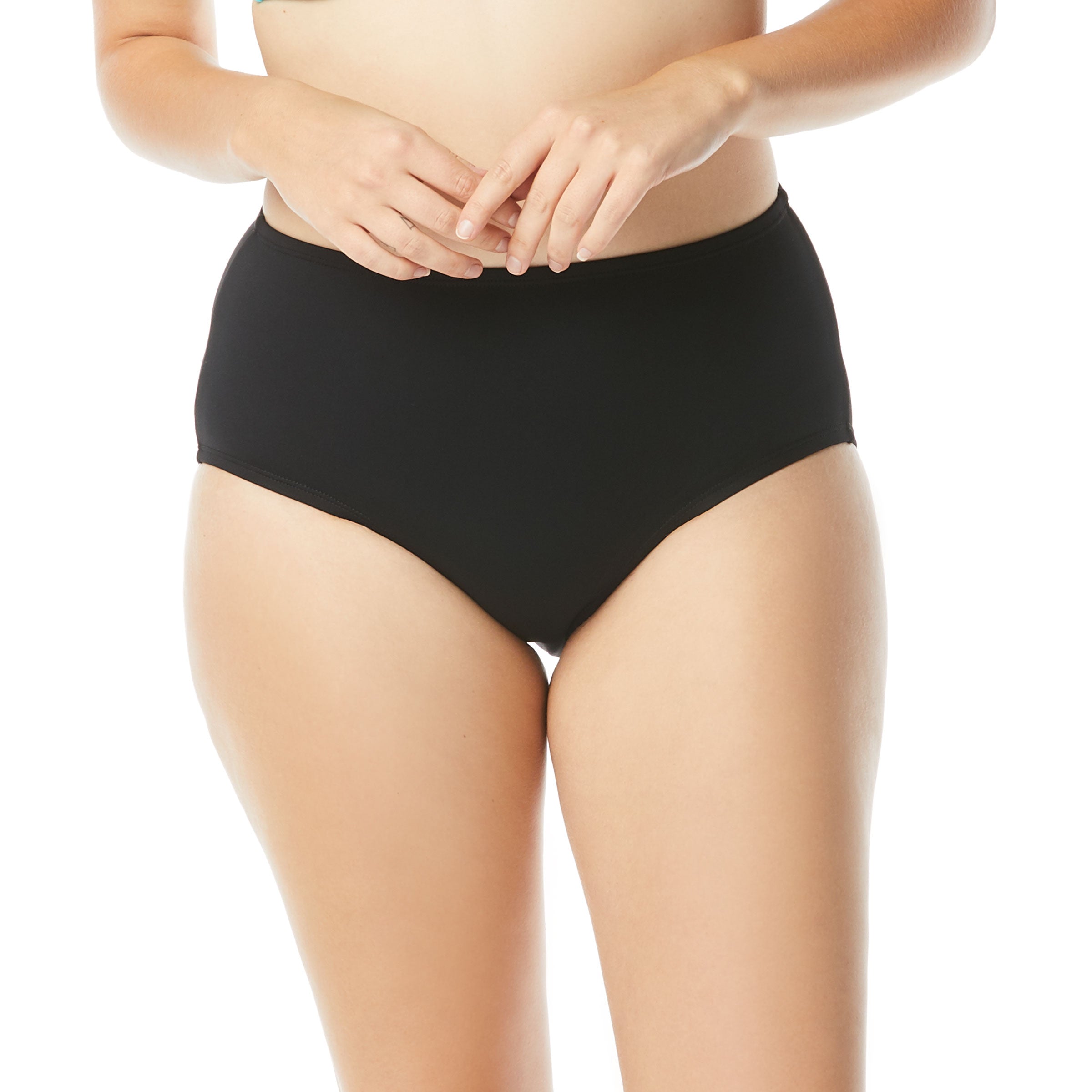  Beach House Chloe High Waisted Bikini Bottom - Black - Bonton