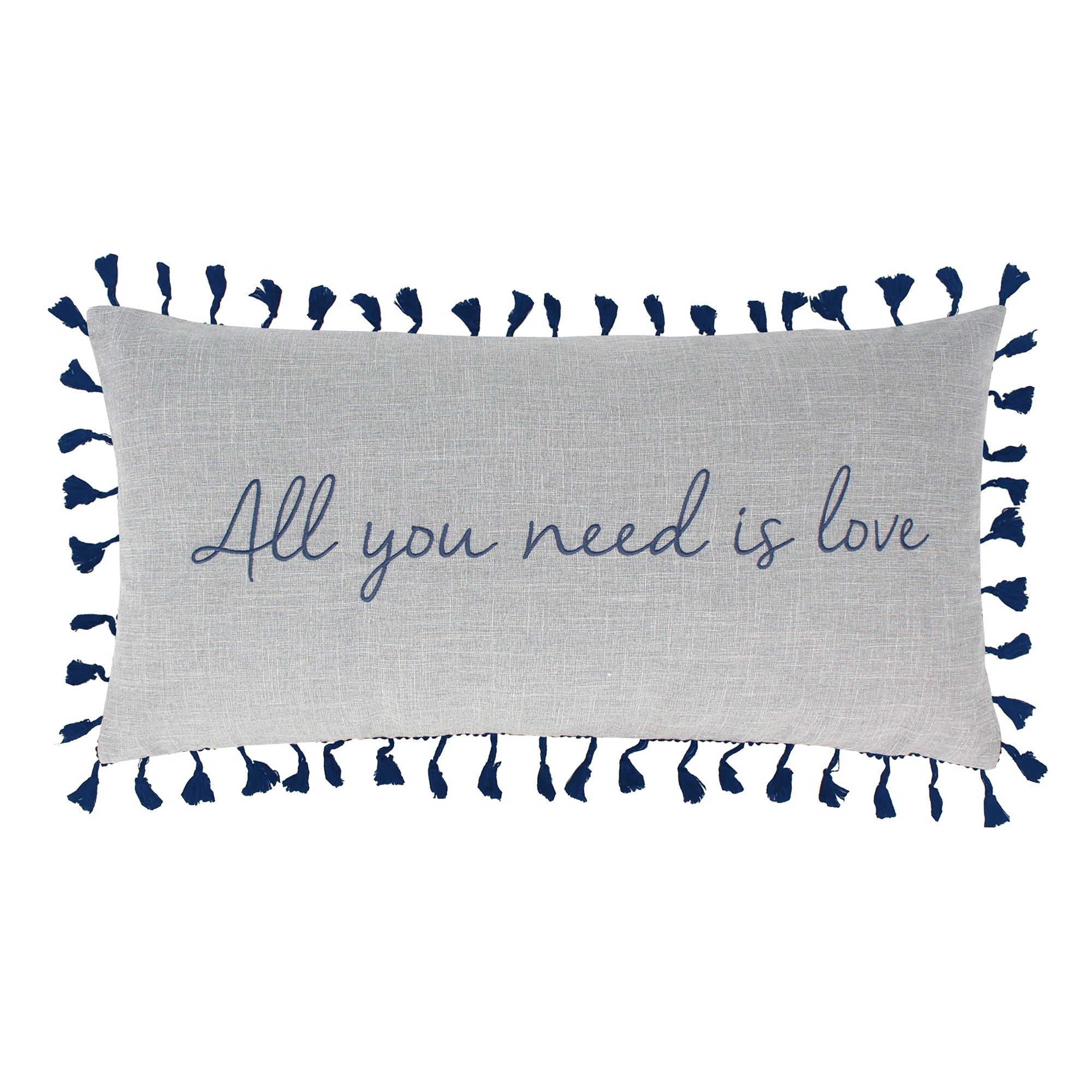  Levtex Home Mills All you Need is Love Pillow - Grey - Bonton