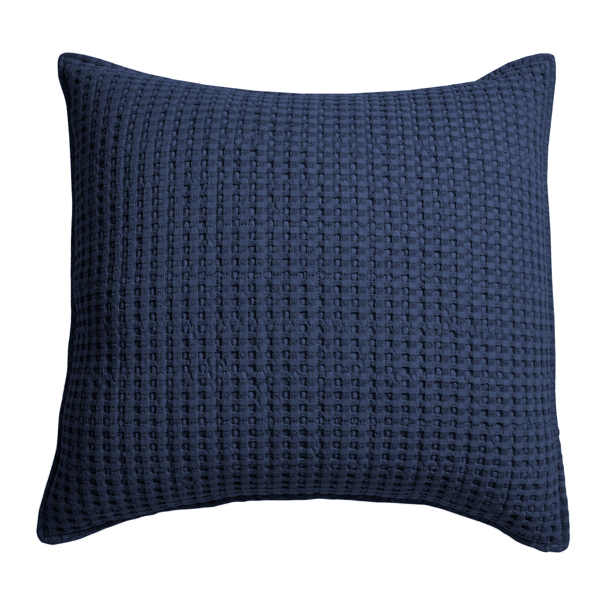  Levtex Home Mills Waffle Square Pillow Navy - Navy - Bonton