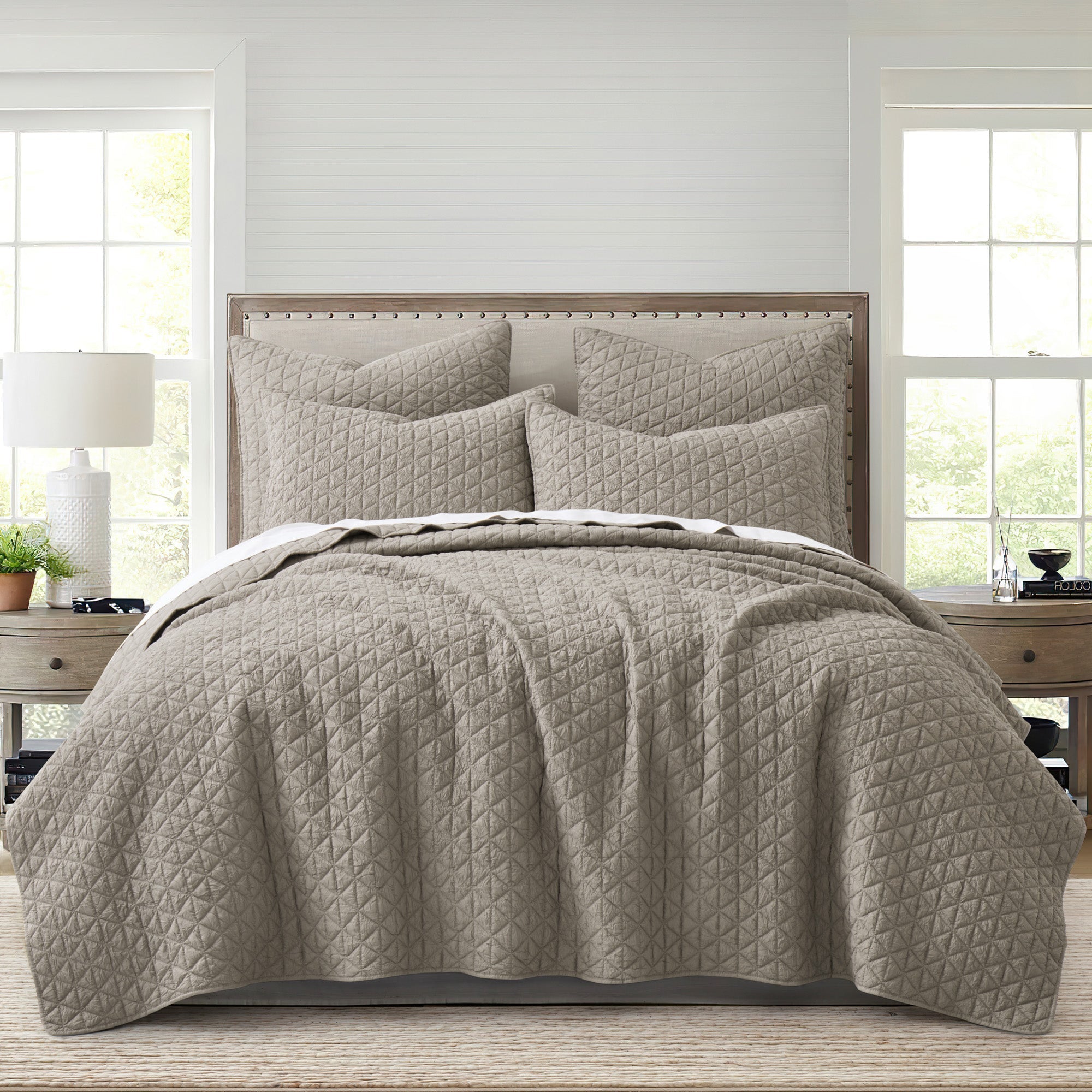  Levtex Home Rowan Quilt Set - Tan - Bonton