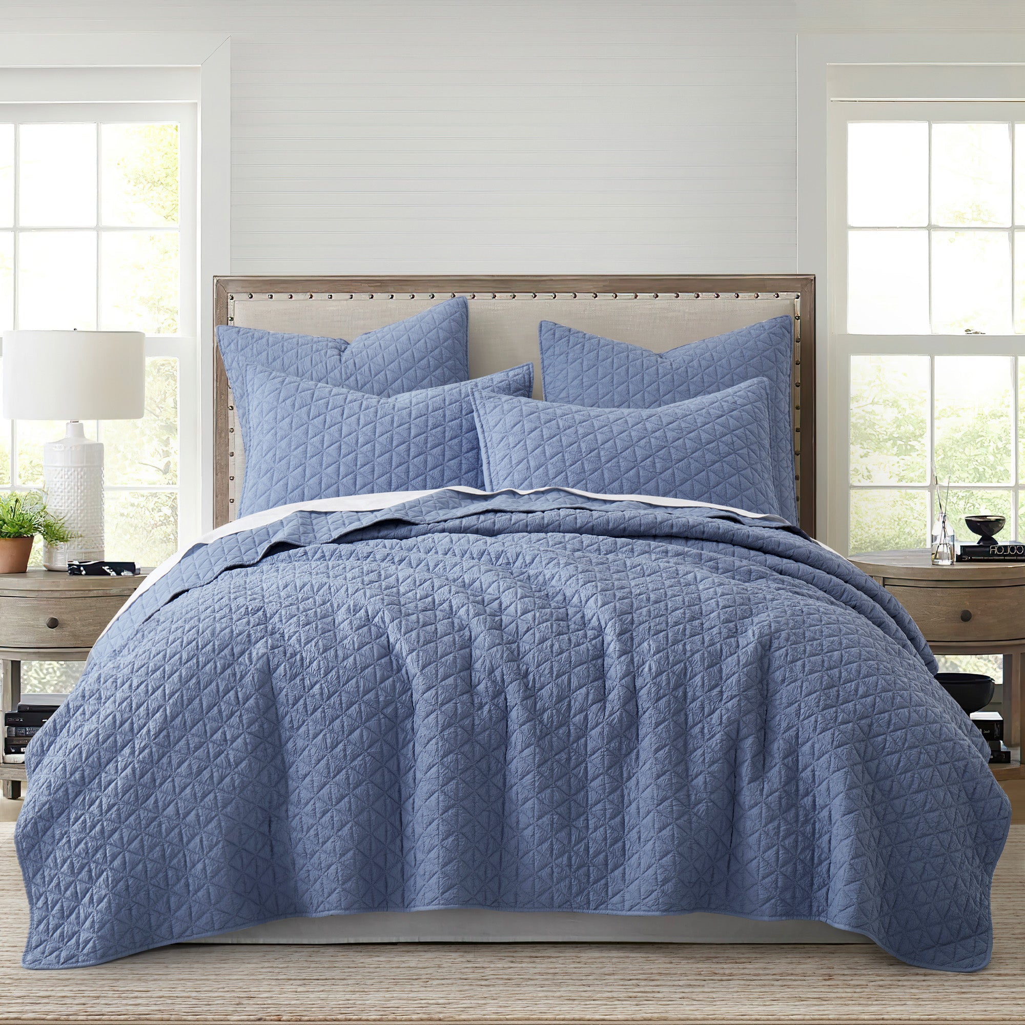  Levtex Home Rowan Quilt Set - Blue - Bonton