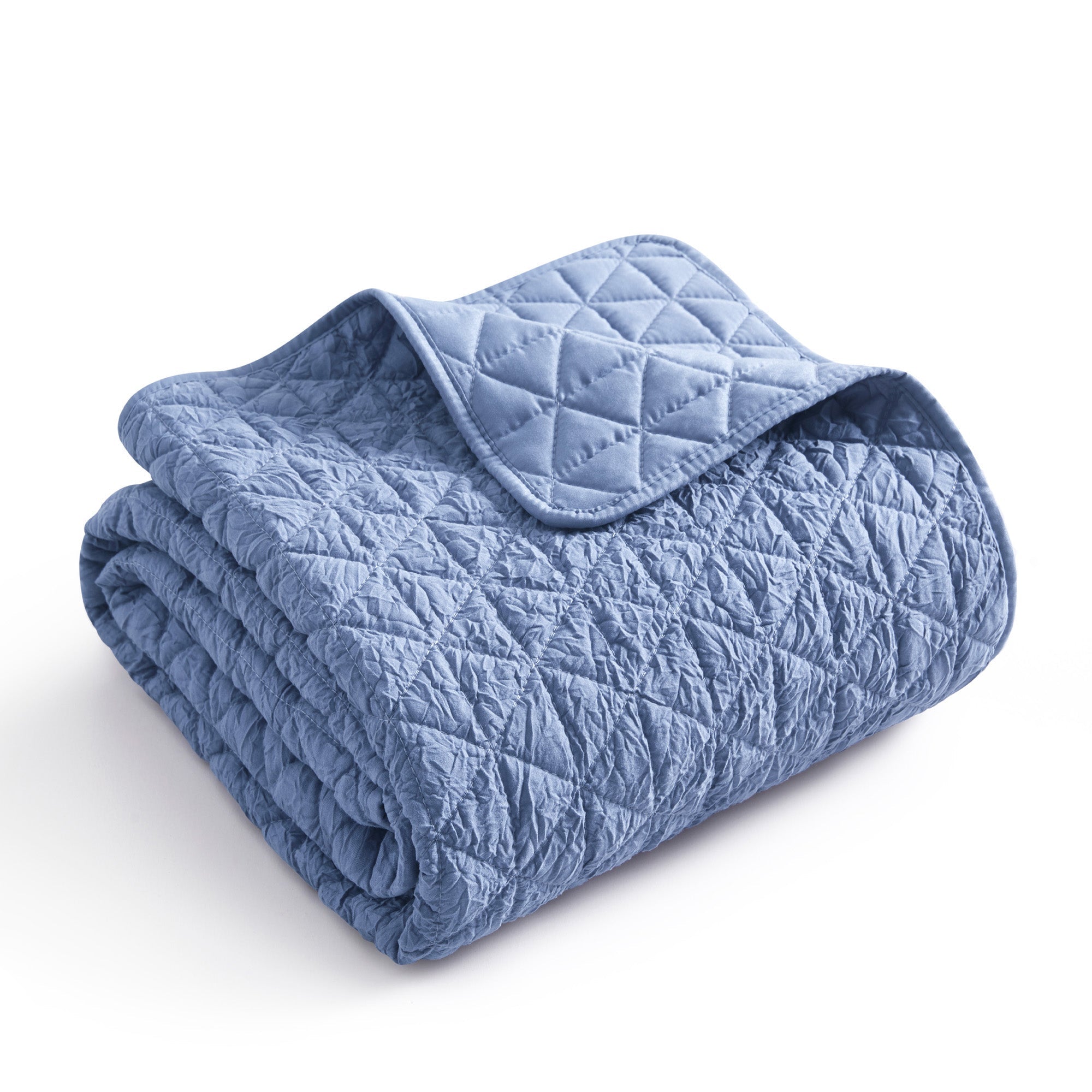  Levtex Home Rowan Reversible Quilted Throw - Blue - Blue - Bonton