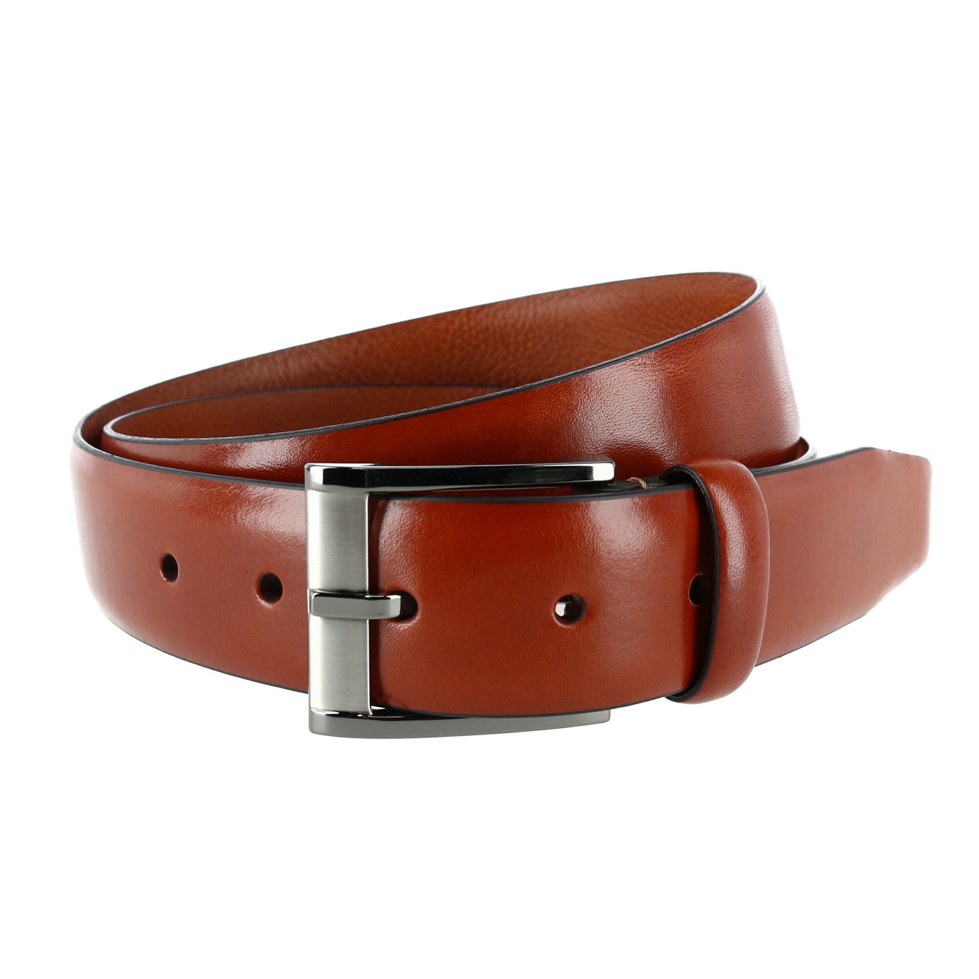  Trafalgar Matteo 35mm Feather Edge Dress Belt - Tan - Bonton