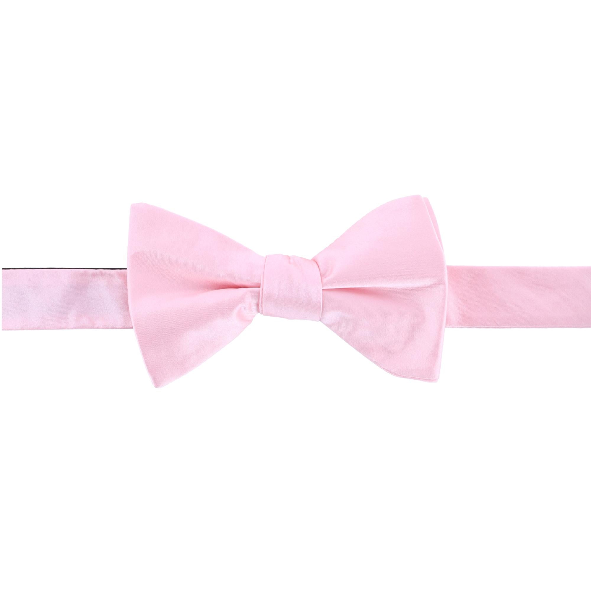  Trafalgar Sutton Solid Color Silk Bow Tie - Pink - Bonton