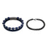  American Exchange American Exchange 3 Piece Bracelet Set - Black/Blue - Bonton