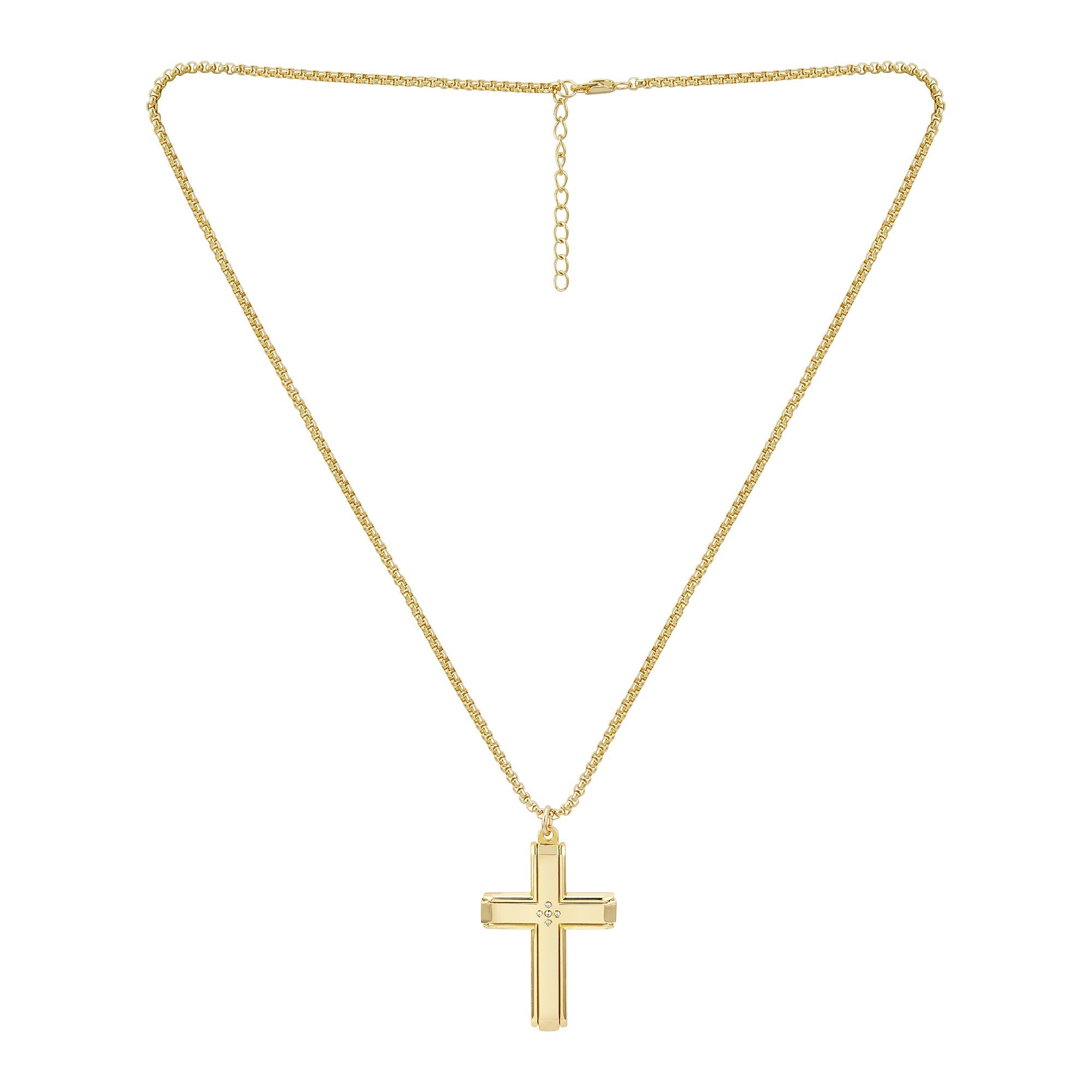  American Exchange American Exchange Cross Necklace 4 - Gold - Bonton