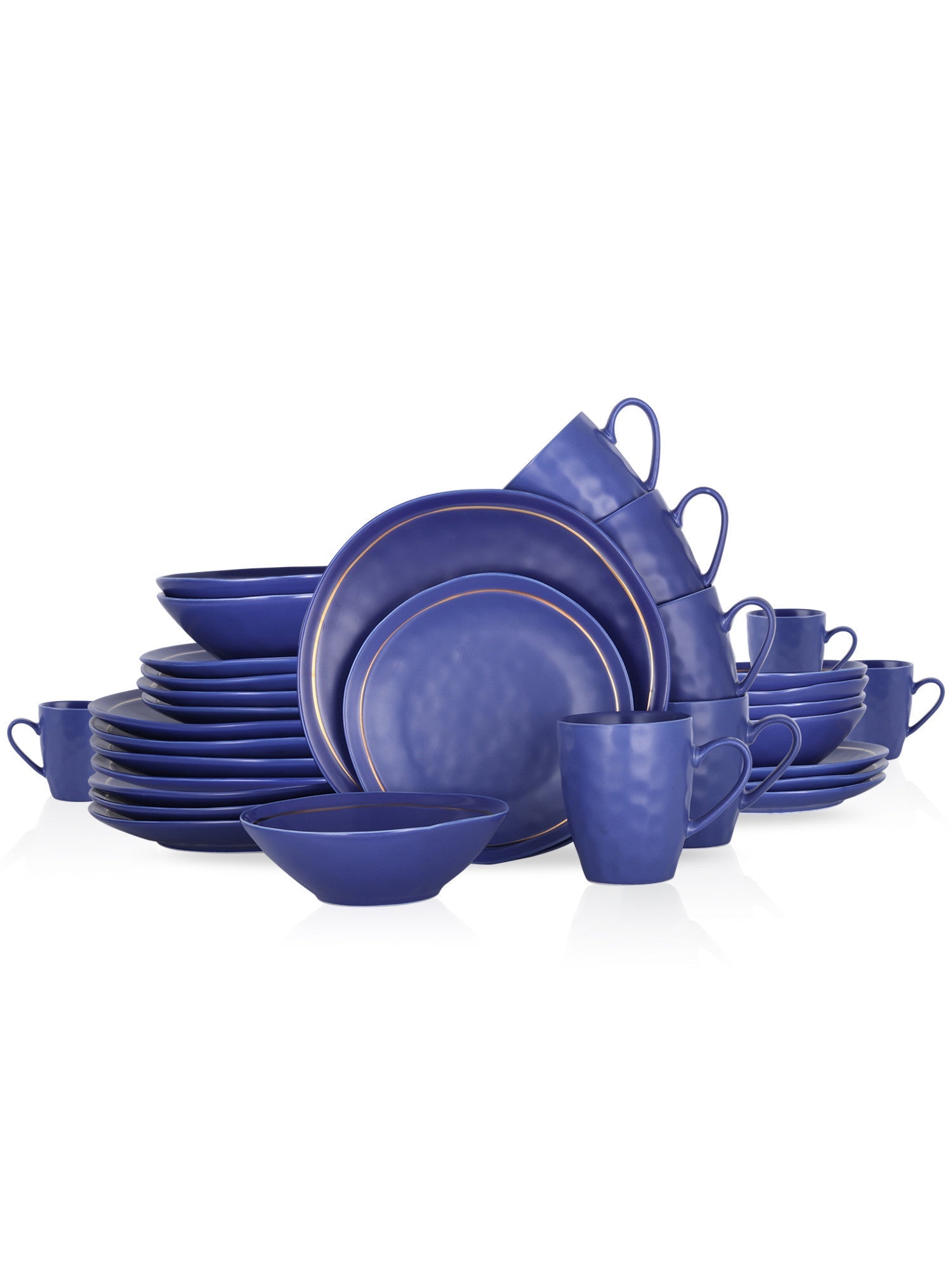  Stone + Lain Clara 32-Piece Dinnerware Set Porcelain - Blue - Bonton