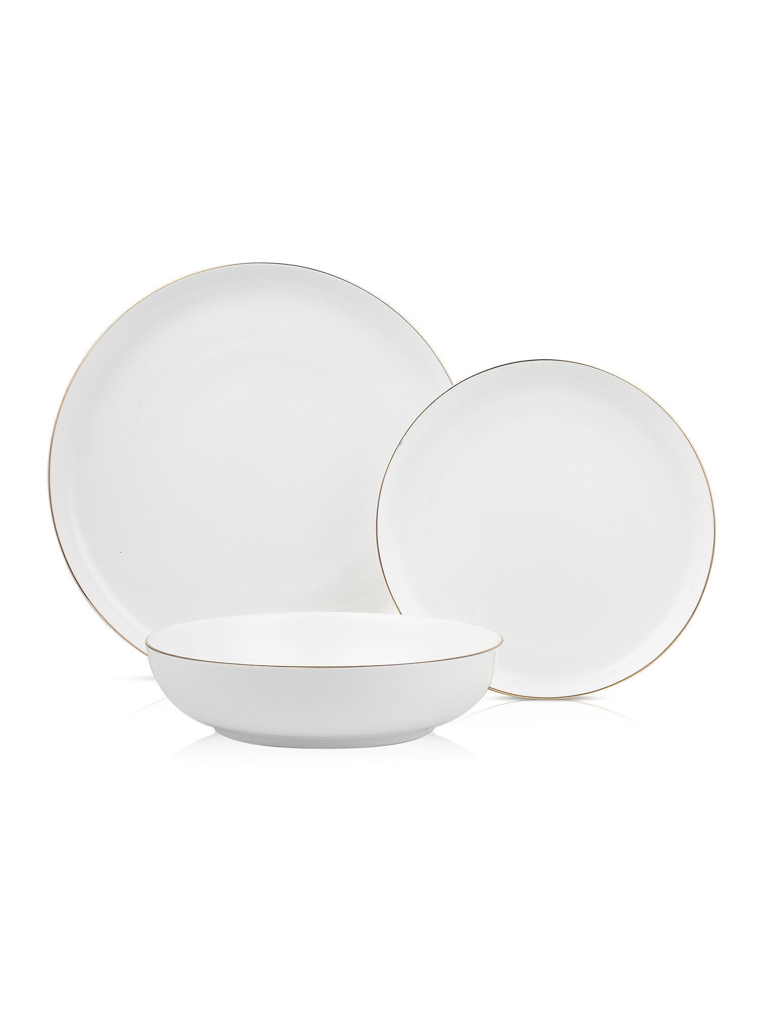  Stone + Lain Gabrielle 24-Piece Dinnerware Set Bone China - Gold - Bonton