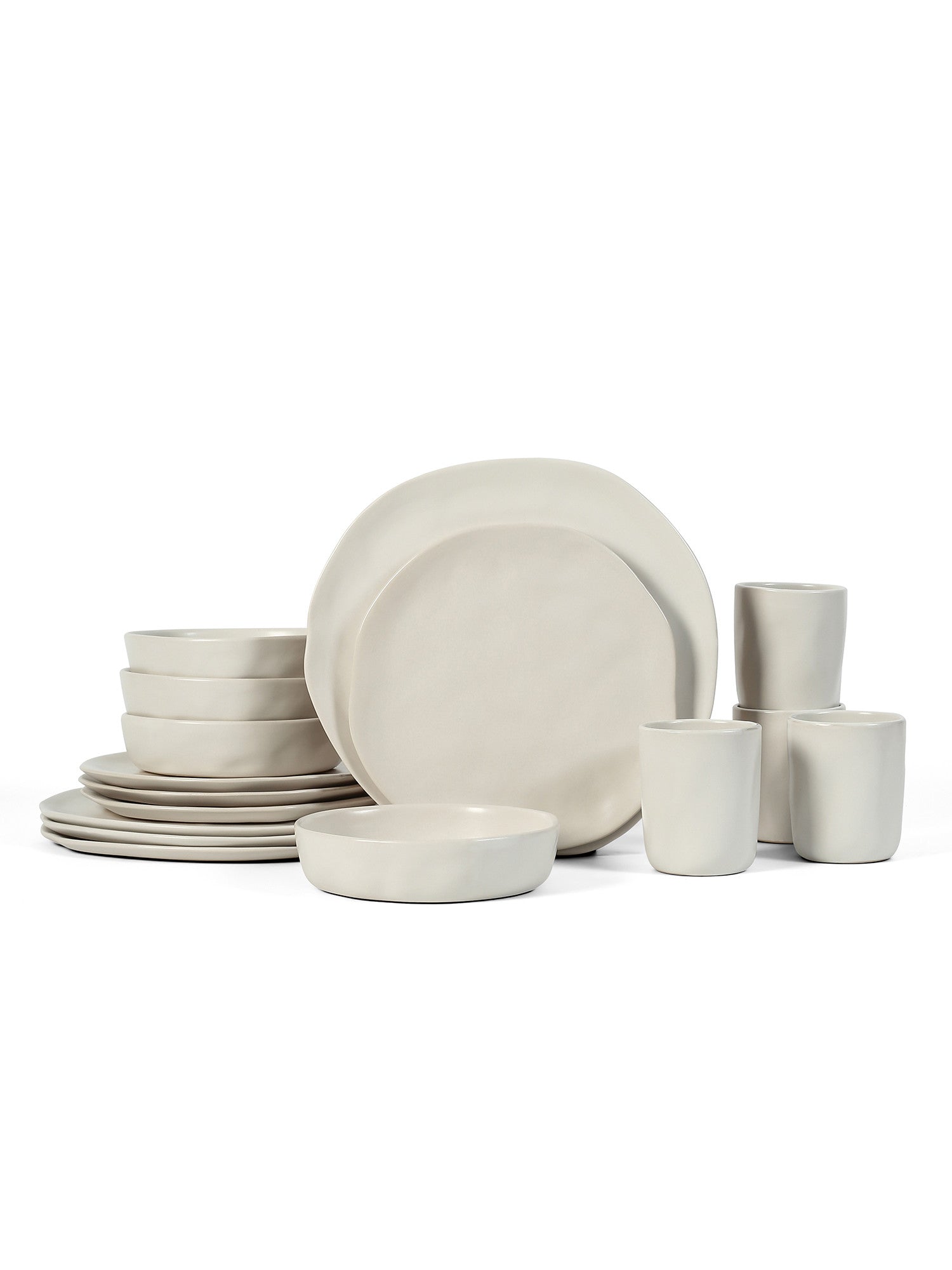  Stone + Lain Hekonda 16-Piece Dinnerware Set Stoneware - Beige - Bonton