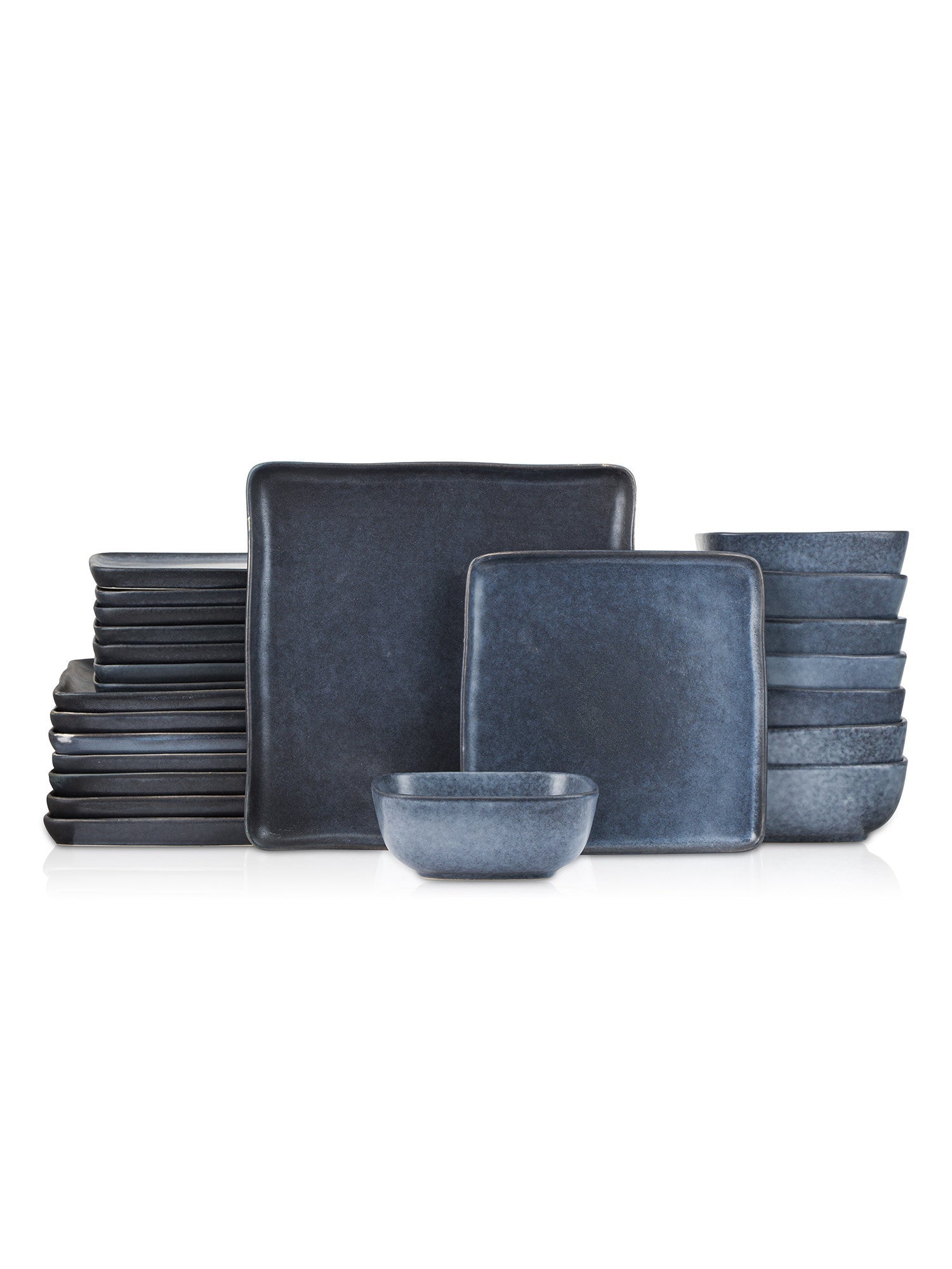  Stone + Lain Jonny 24-Piece Dinnerware Set Stoneware - Blue - Bonton