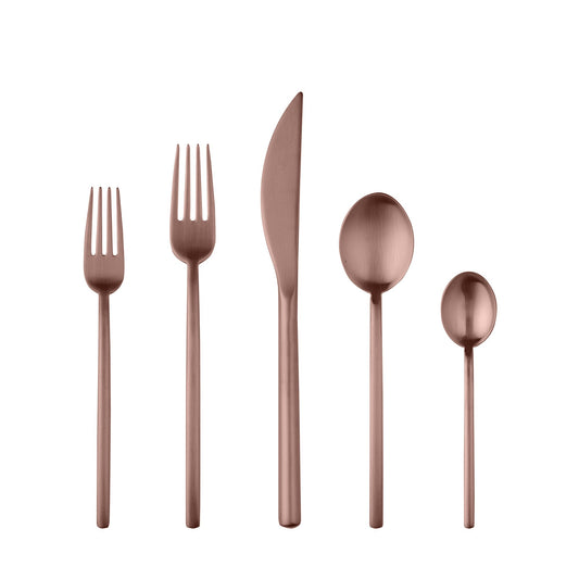 Due Ice Bronze Flatware Set