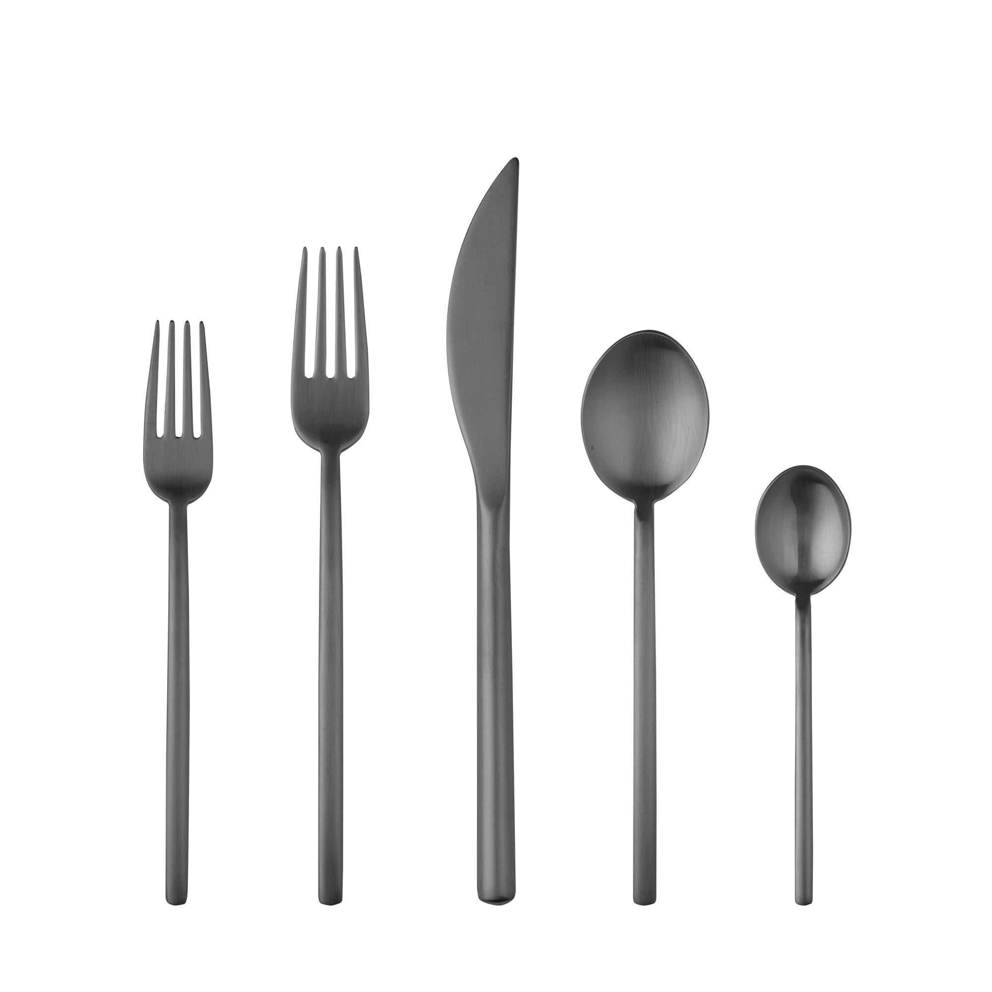  Mepra Due Ice Nero Flatware Set - Ice Nero - Bonton