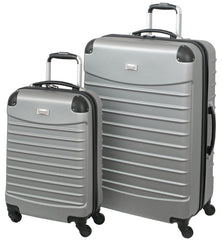 Geoffrey Beene Hardside 2 Pc Luggage Set, Silver