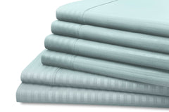 Hotel New York 6-Piece Microfiber Dobby Stripe Sheet Set.
