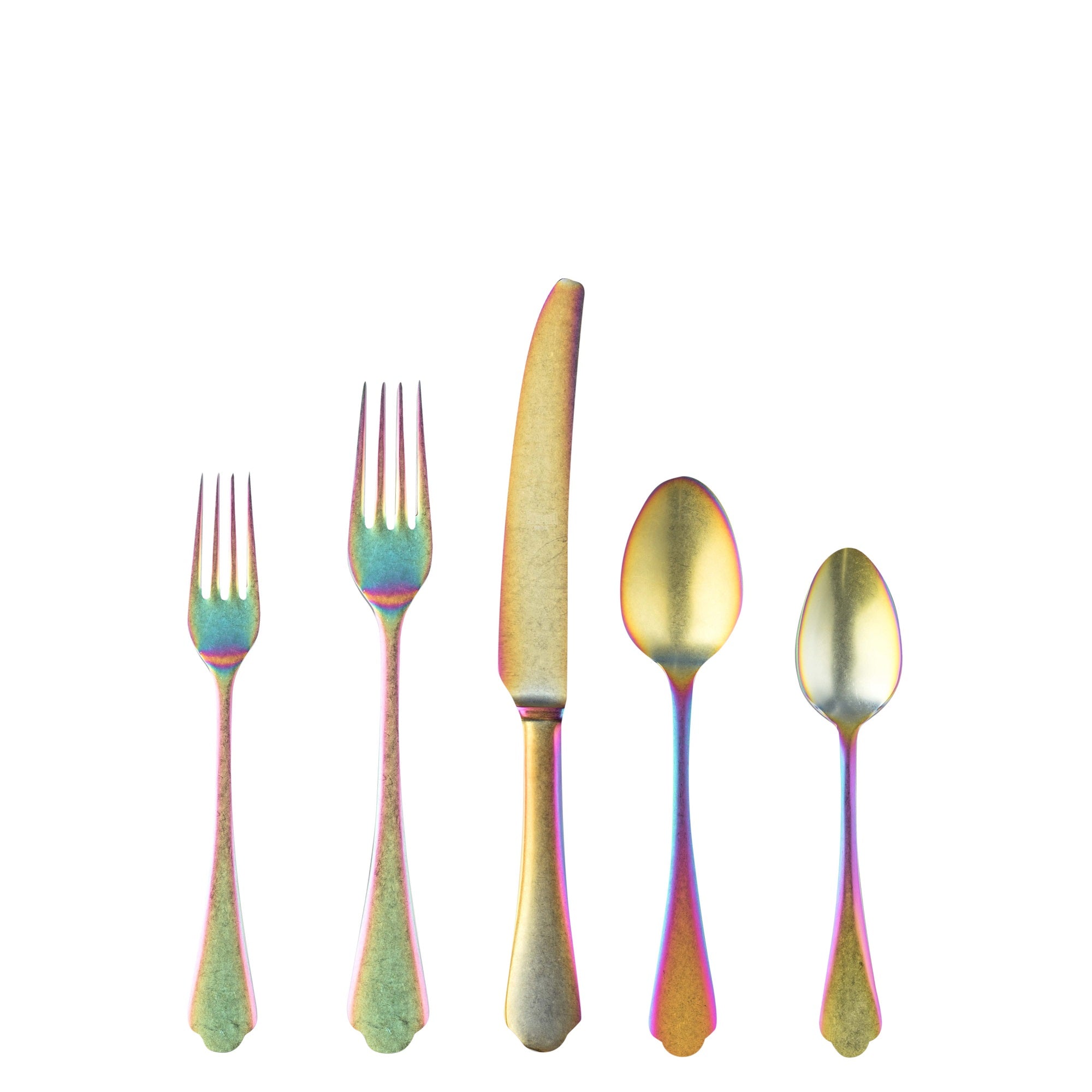  Mepra Dolce Vita Pewter Rainbow Flatware Set - Rainbow - Bonton