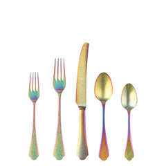 Dolce Vita Pewter Rainbow Flatware Set