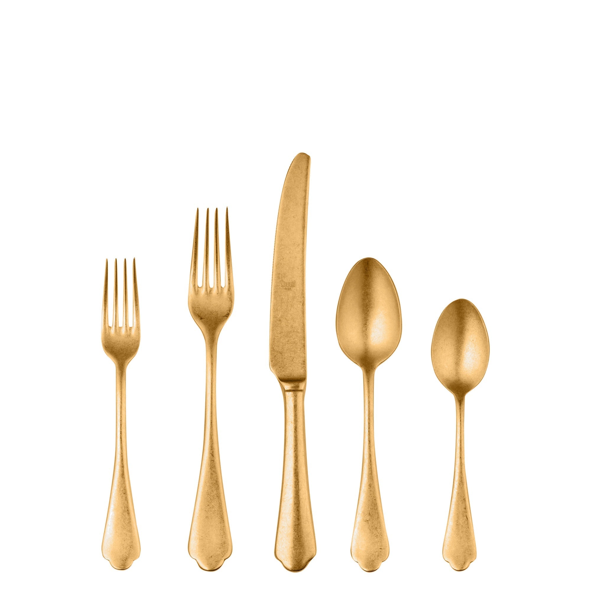  Mepra Dolce Vita Pewter Gold Flatware Set - Pewter Gold - Bonton