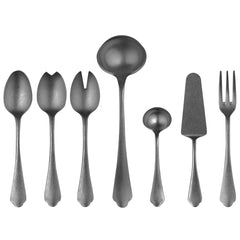 Dolce Vita Pewter Nero 7 Piece Serve Set