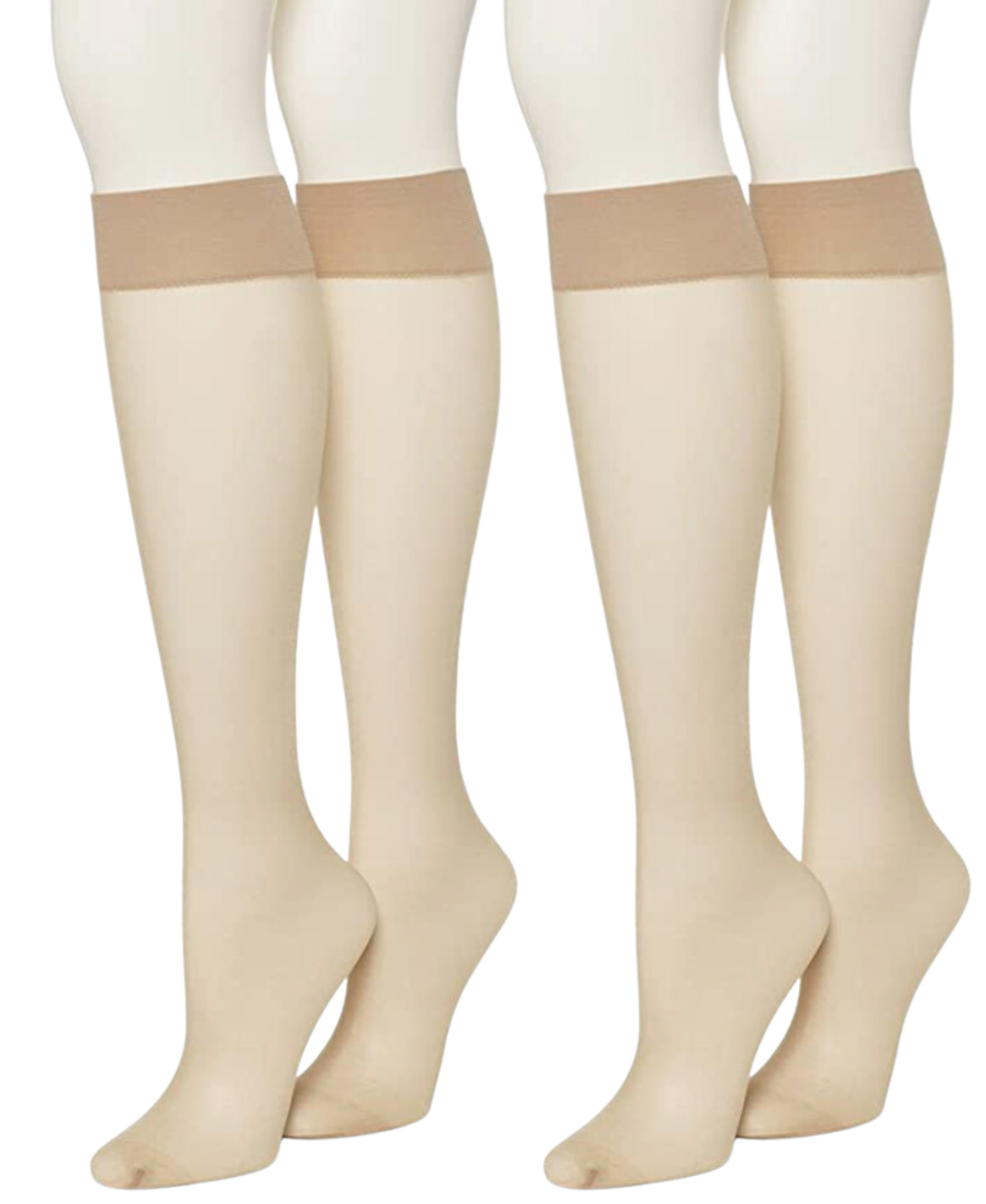  LECHERY LECHERY SHEER KNEE-HIGHS (2 PACK) - BLACK - Bonton