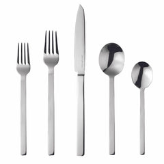 Stile 5 Piece Flatware Set with Steak Knife