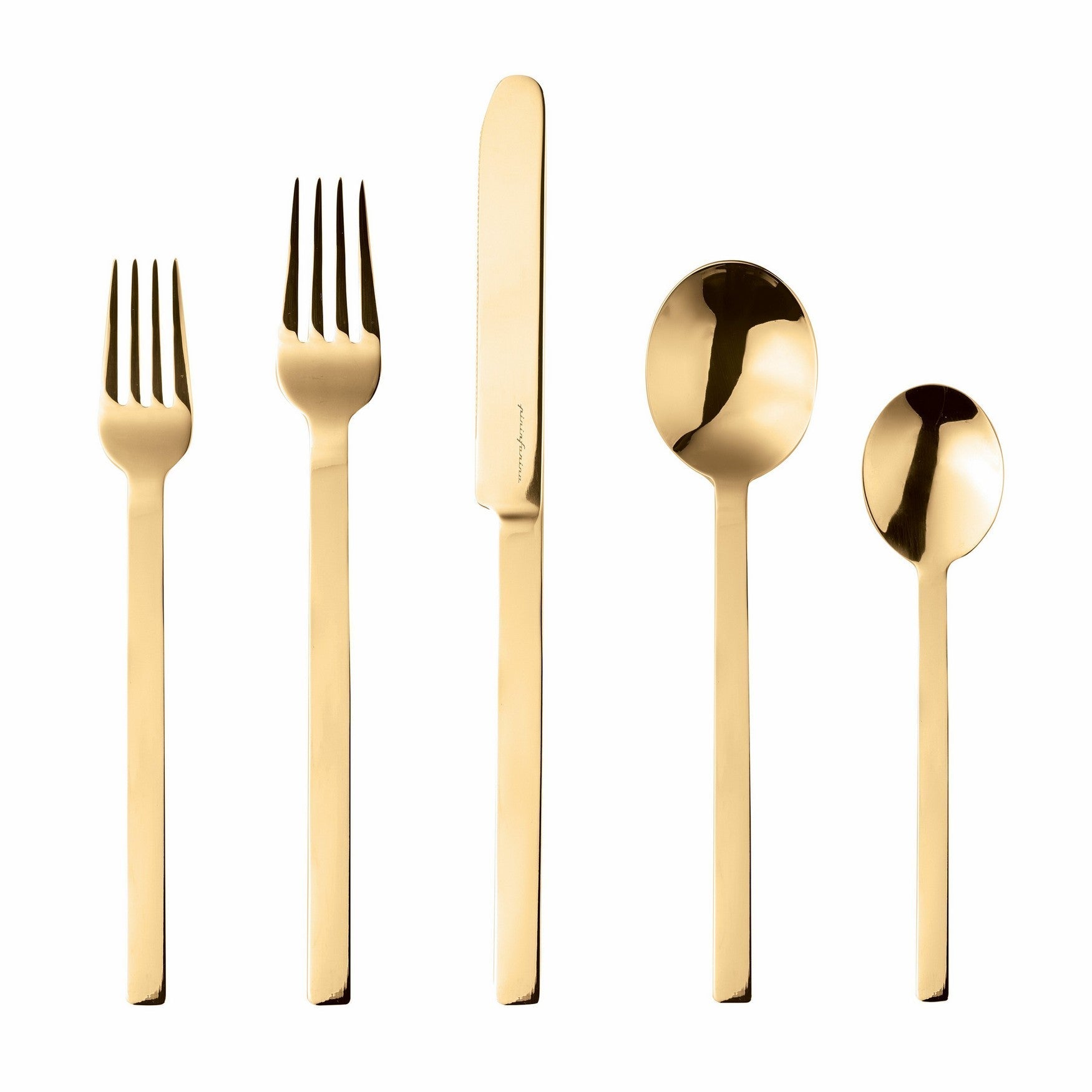  Mepra Stile Ice Gold 5 Piece Flatware Set - Default Title - Bonton