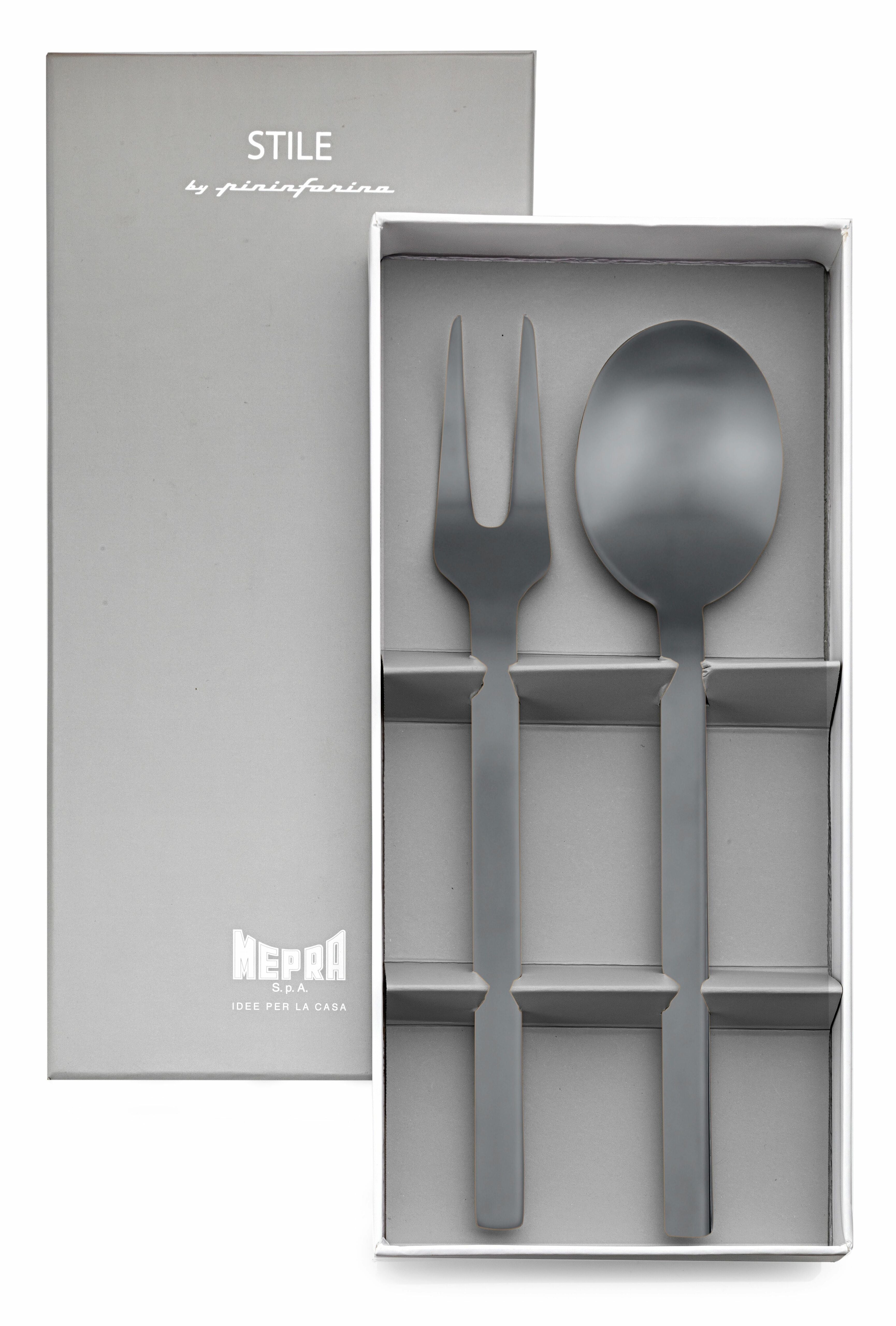  Mepra Stile Ice Black 2 Piece Serving Gift Box Set - Default Title - Bonton