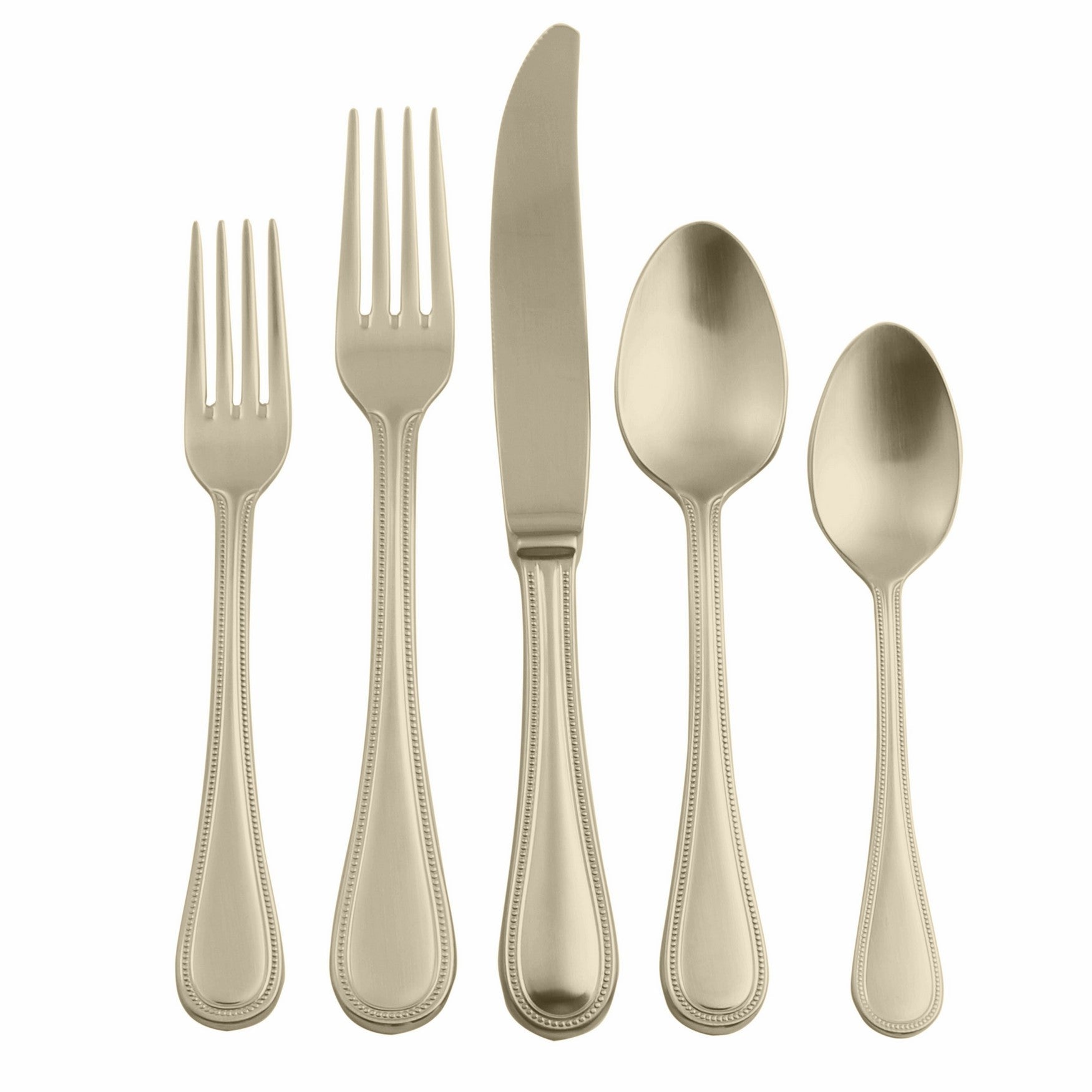  Mepra Perla Champagne 5 Piece Flatware Set - Default Title - Bonton