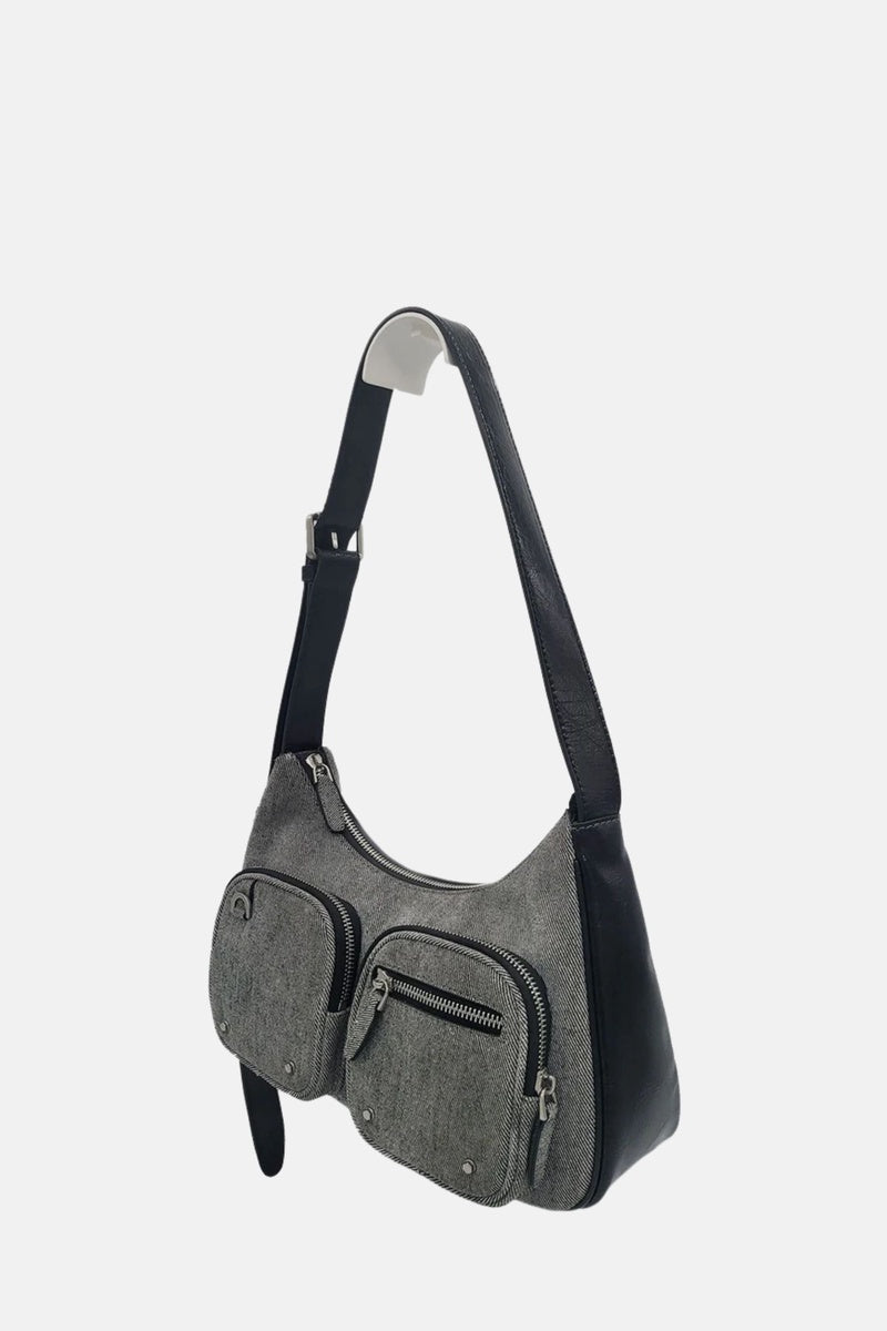  Oryany Out Pocket Shoulder - Medium Should Bag - Denim Black / One Size - Default Title - Bonton
