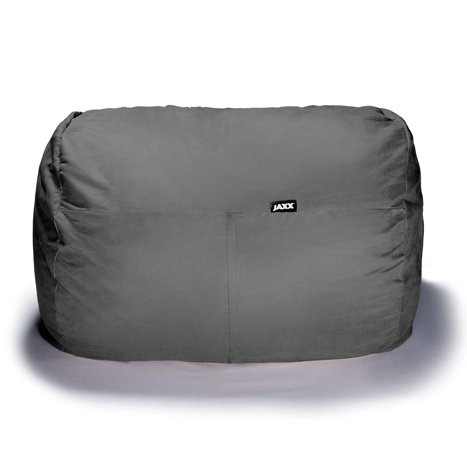  Jaxx Lounger Loveseat Bean Bag 5.5' - Charcoal - Bonton