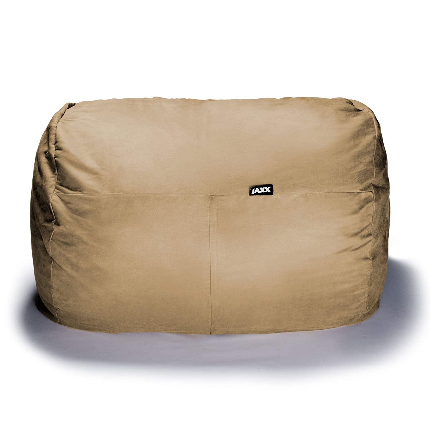  Jaxx Lounger Loveseat Bean Bag 5.5' - Camel - Bonton