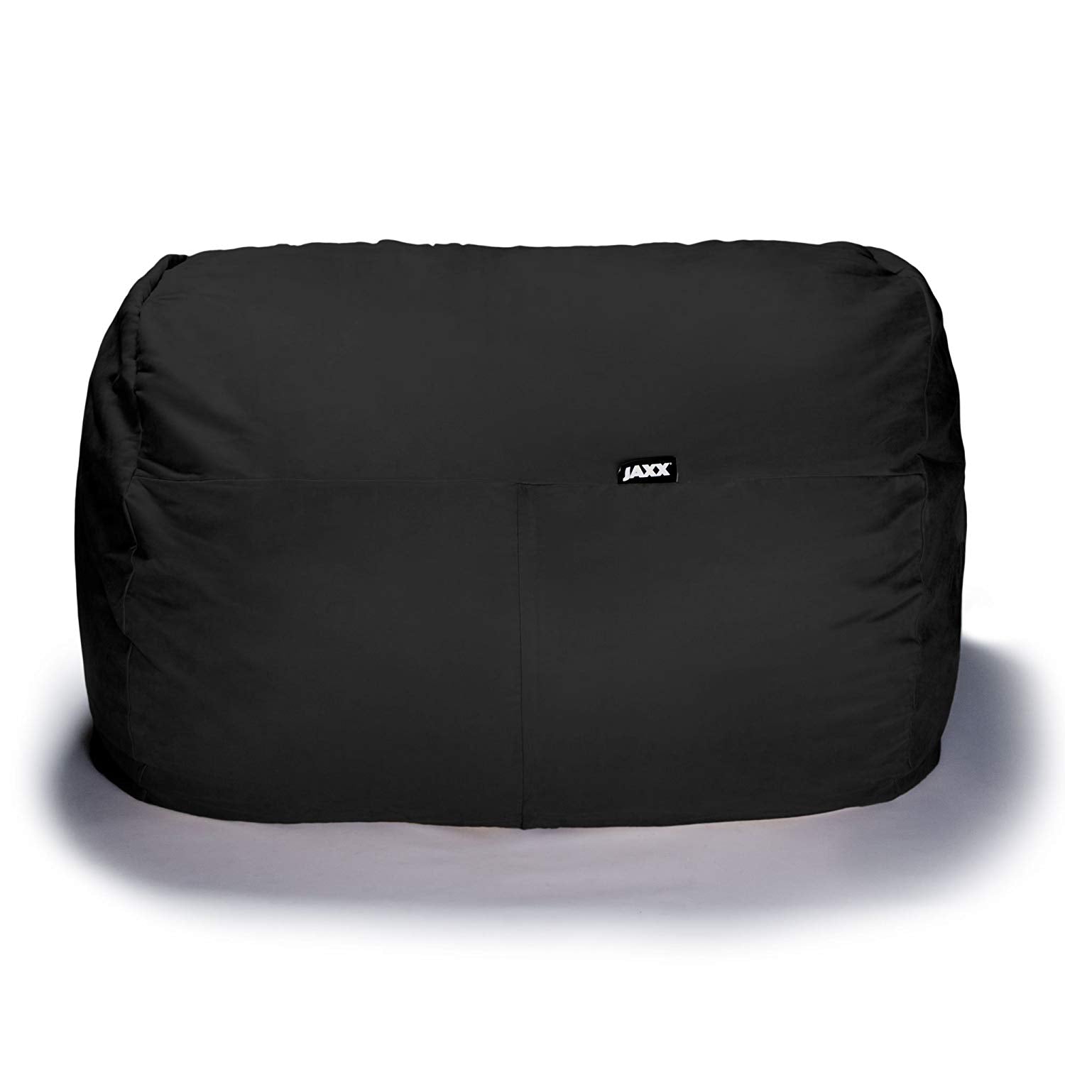  Jaxx Lounger Loveseat Bean Bag 5.5' - Black - Bonton