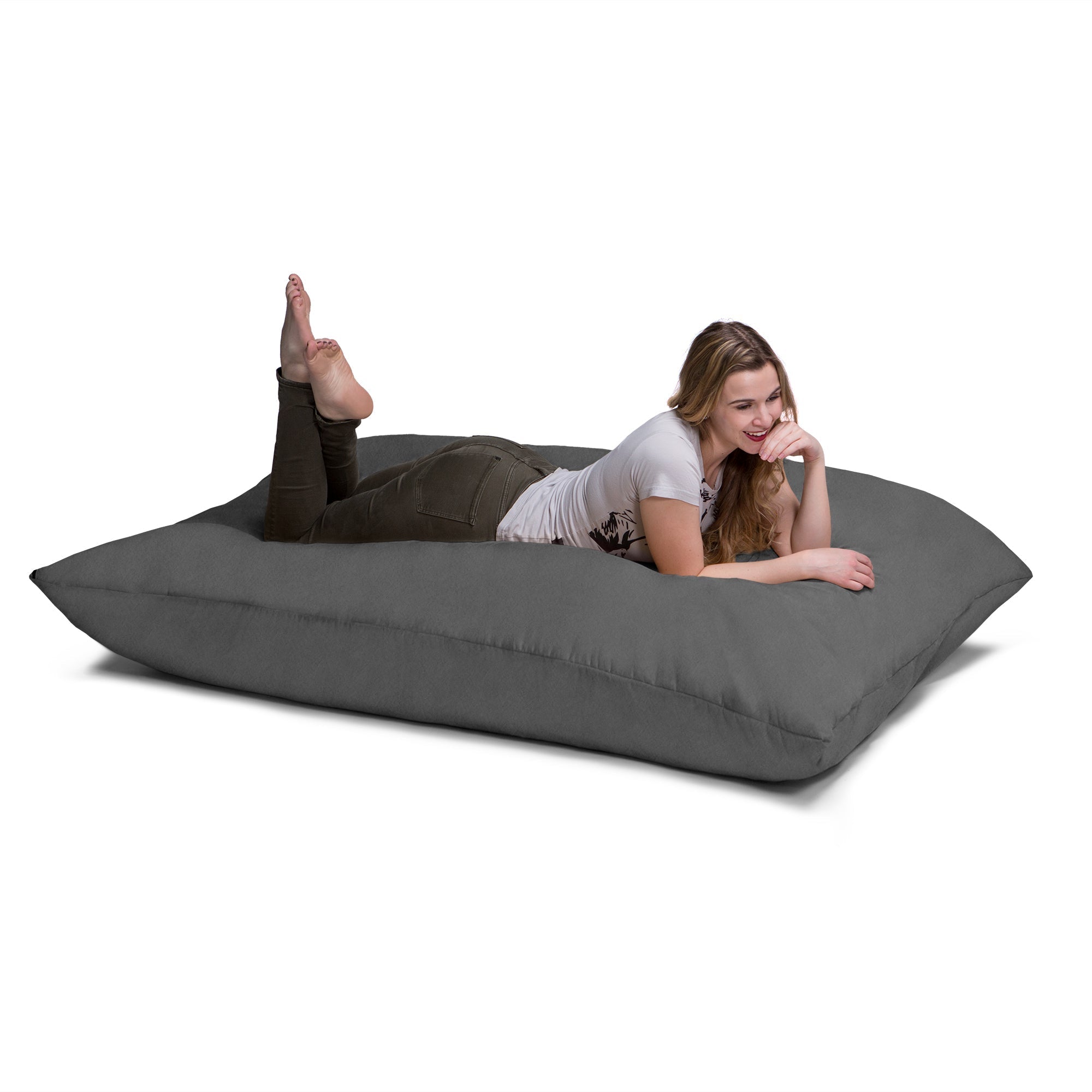  Jaxx Saxx Pillow Bean Bag 5.5' - Charcoal - Bonton