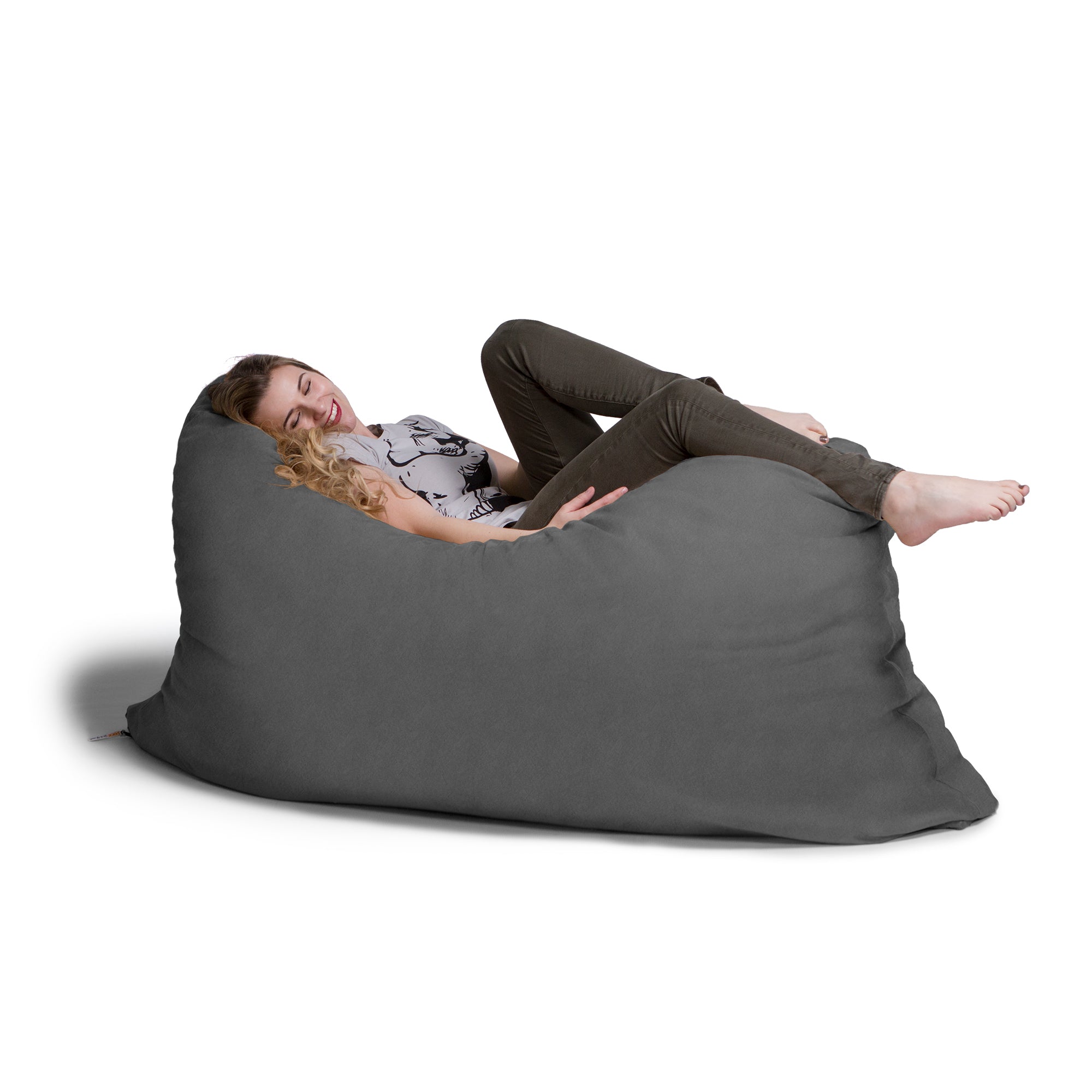  Jaxx Saxx Pillow Bean Bag 5.5' - Charcoal - Bonton