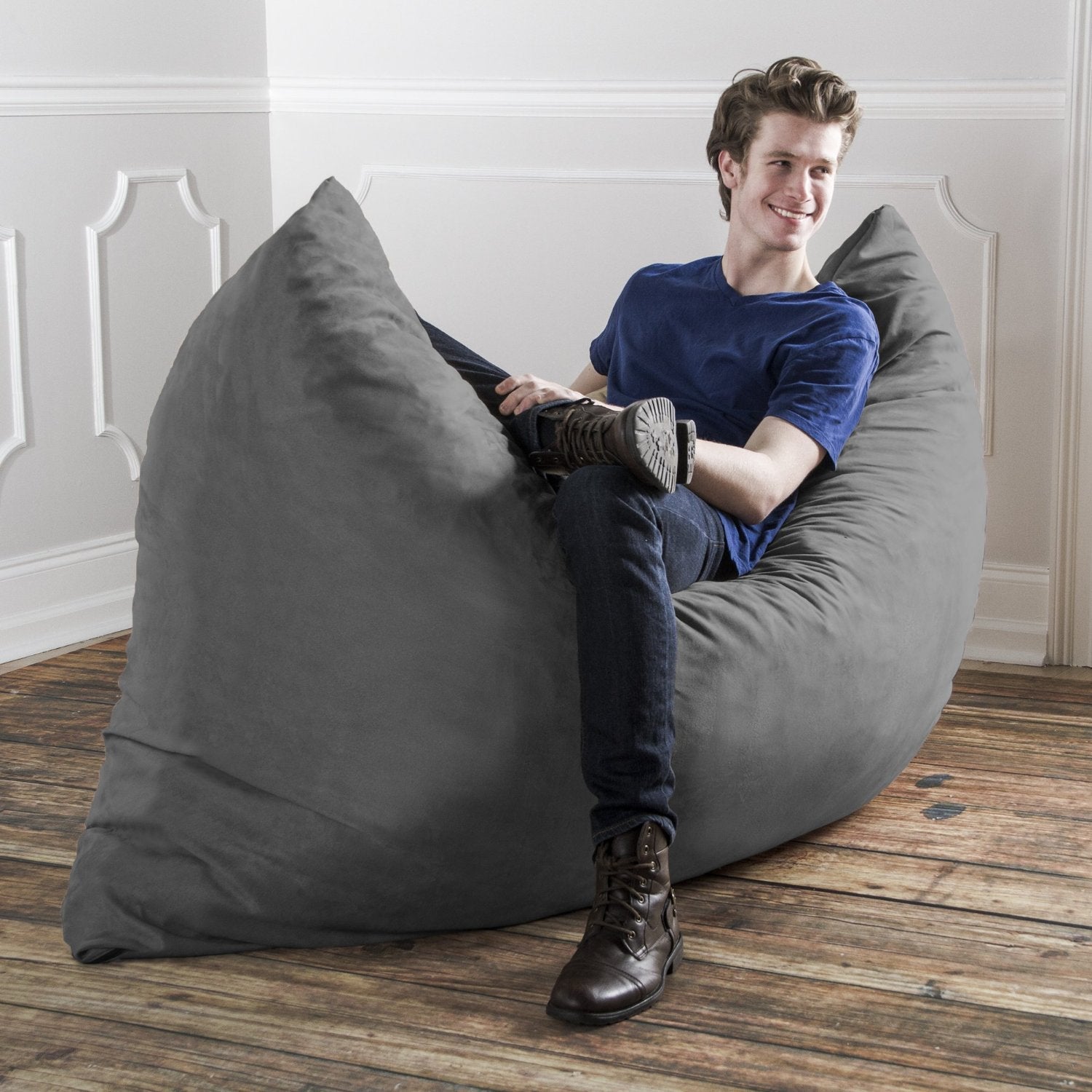  Jaxx Saxx Pillow Bean Bag 5.5' - Charcoal - Bonton