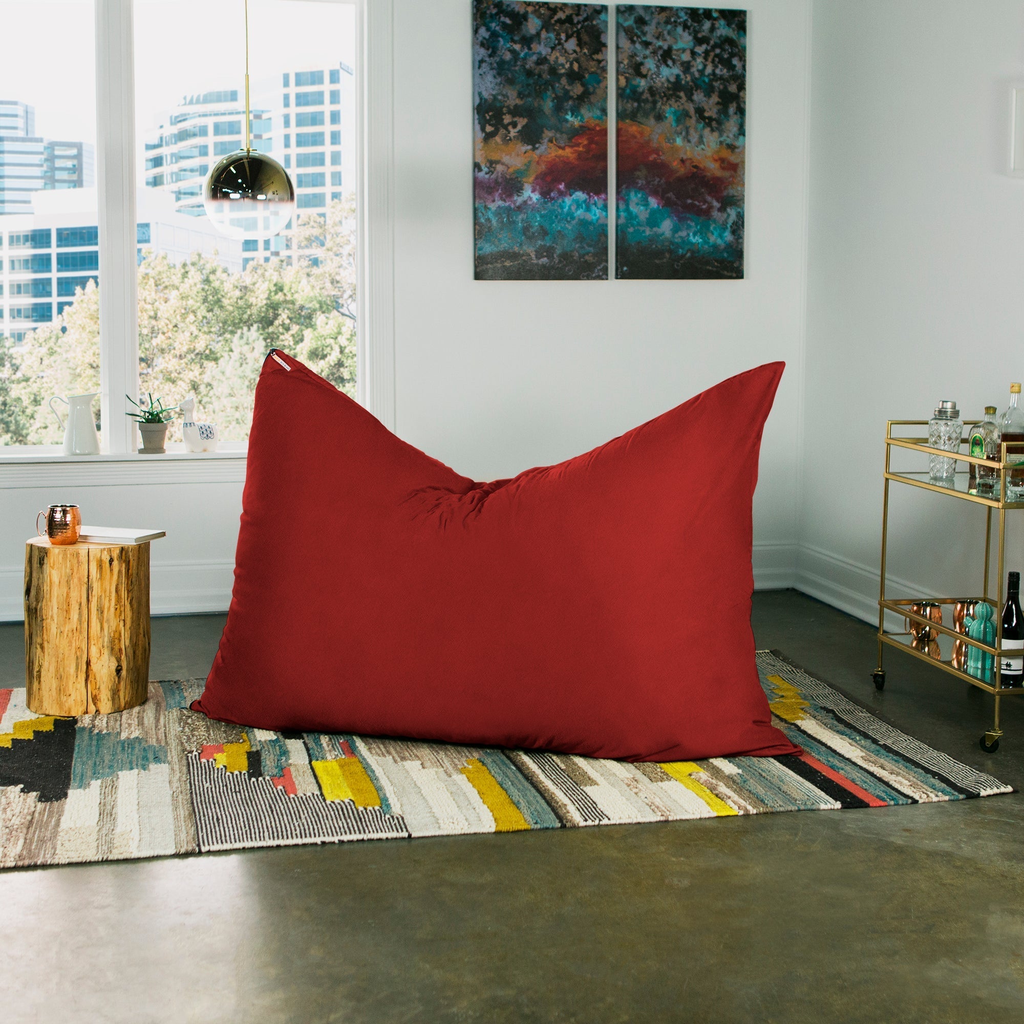  Jaxx Saxx Pillow Bean Bag 5.5' - Cinnabar - Bonton