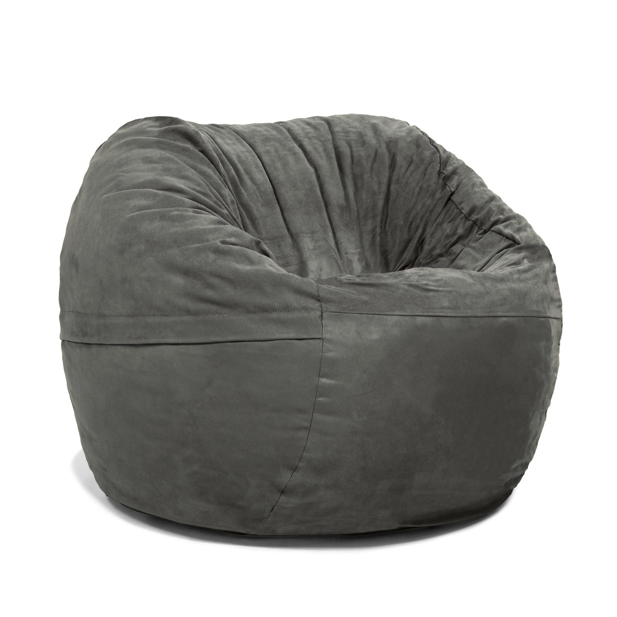  Jaxx Saxx Round Bean Bag with Removable Cover 3' - Charcoal - Bonton