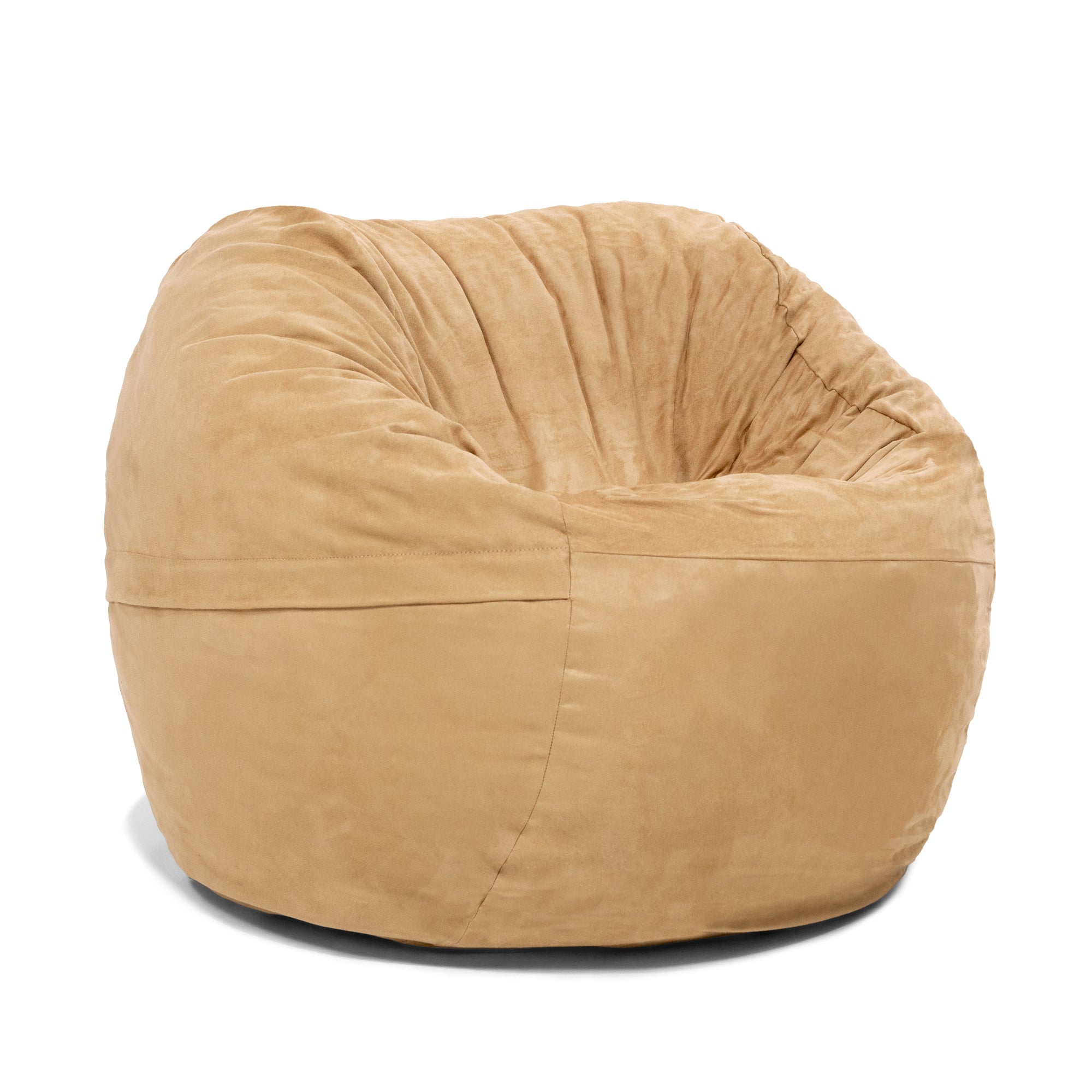  Jaxx Saxx Round Bean Bag with Removable Cover 3' - Camel - Bonton