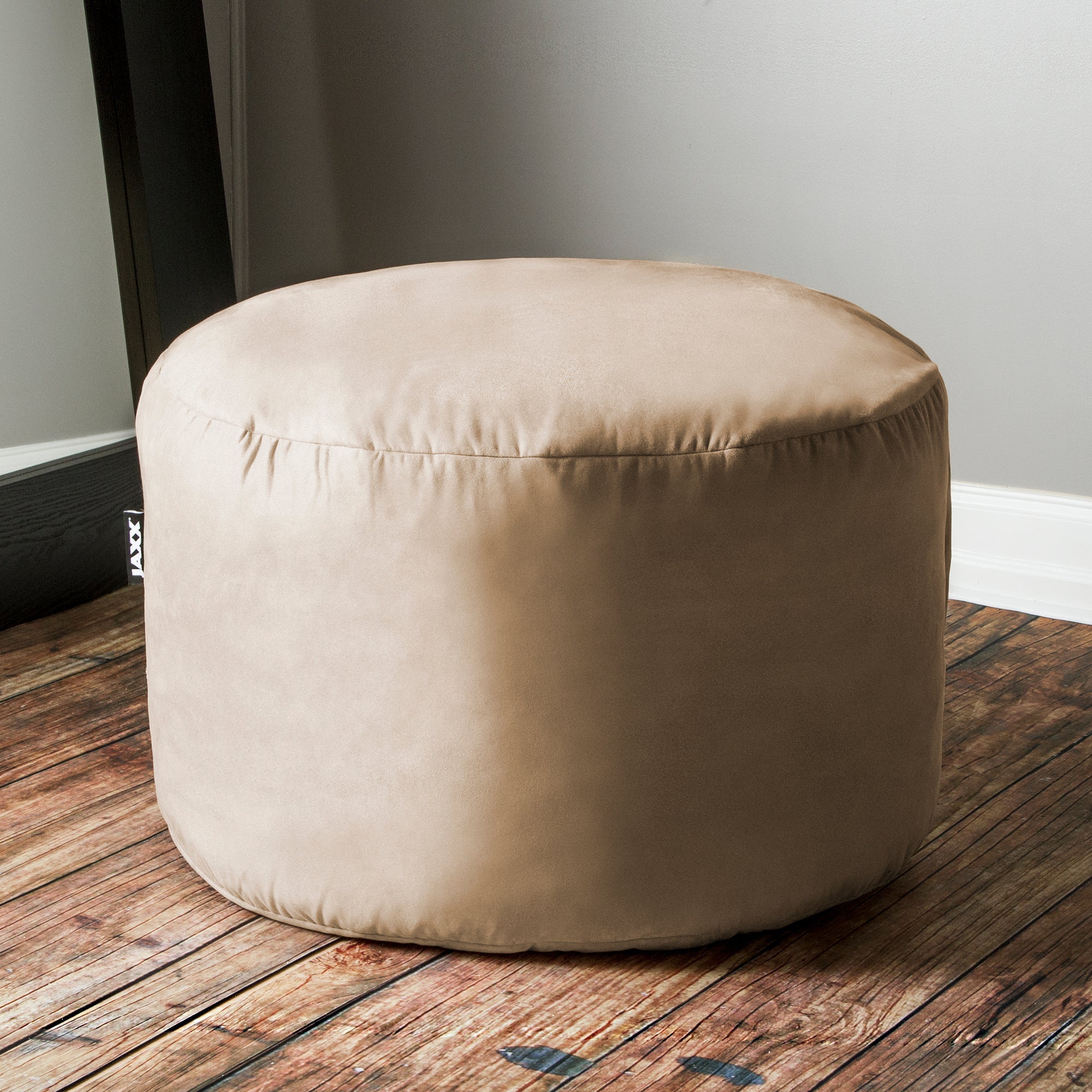  Jaxx Saxx Round Bean Bag with Removable Cover 3' - Camel - Bonton