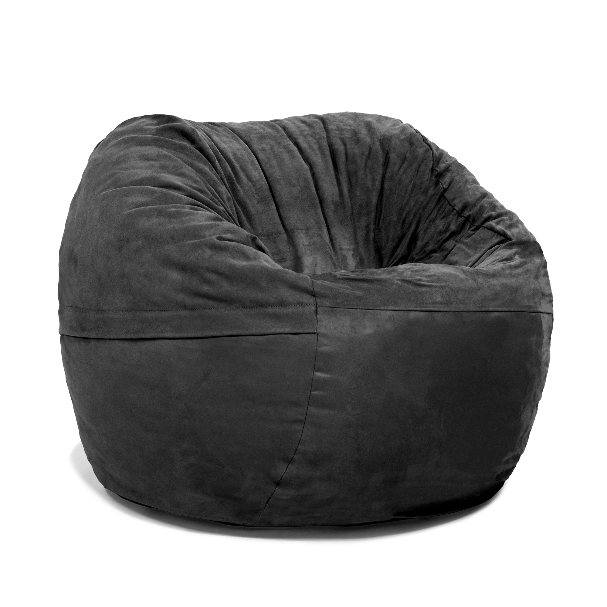  Jaxx Saxx Round Bean Bag with Removable Cover 3' - Black - Bonton