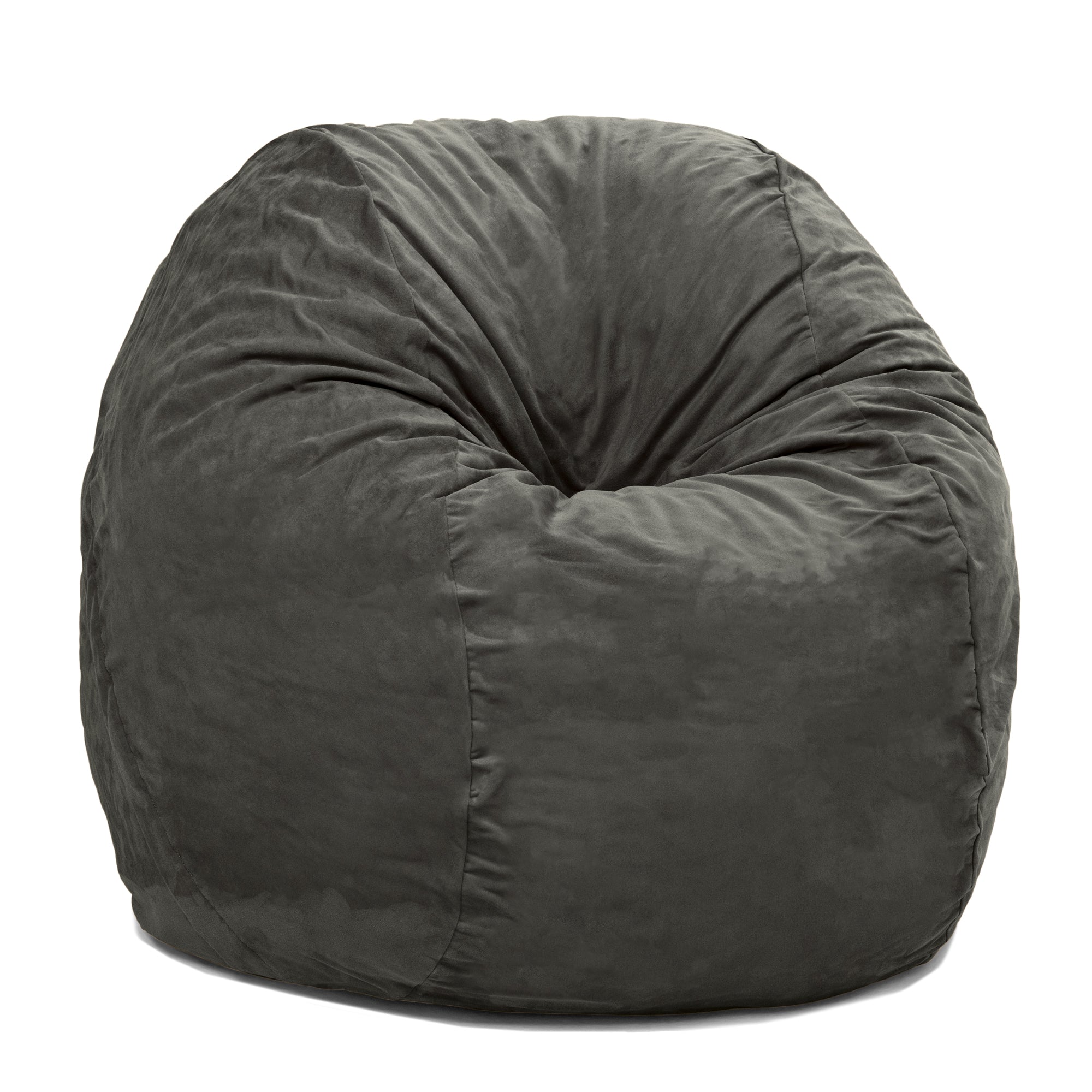  Jaxx Saxx Round Bean Bag with Removable Cover 4' - Charcoal - Bonton