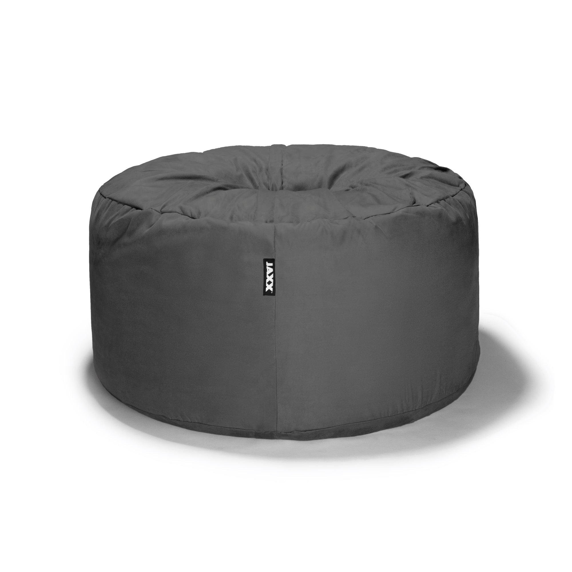  Jaxx Saxx Round Bean Bag with Removable Cover 4' - Charcoal - Bonton