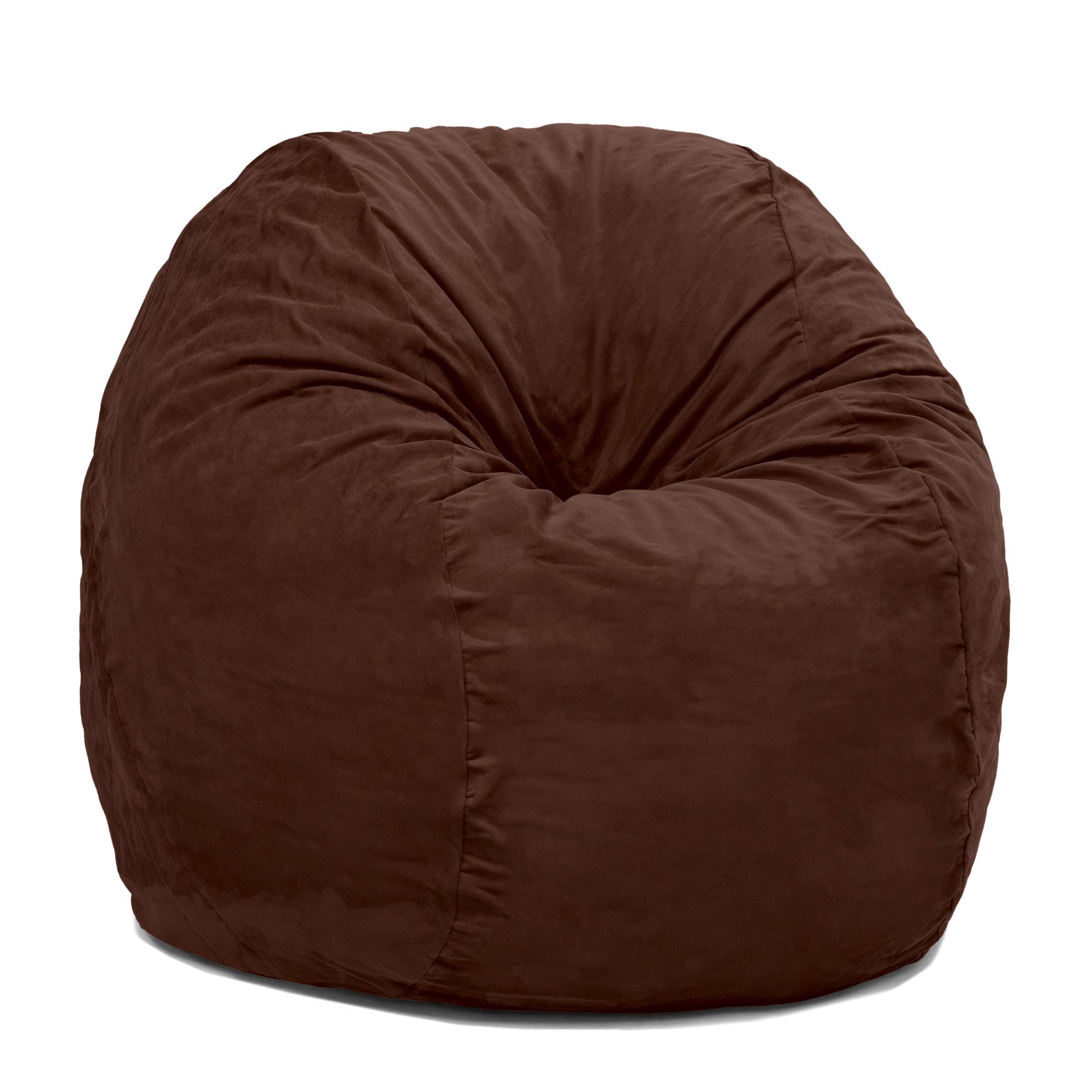  Jaxx Saxx Round Bean Bag with Removable Cover 4' - Chocolate - Bonton