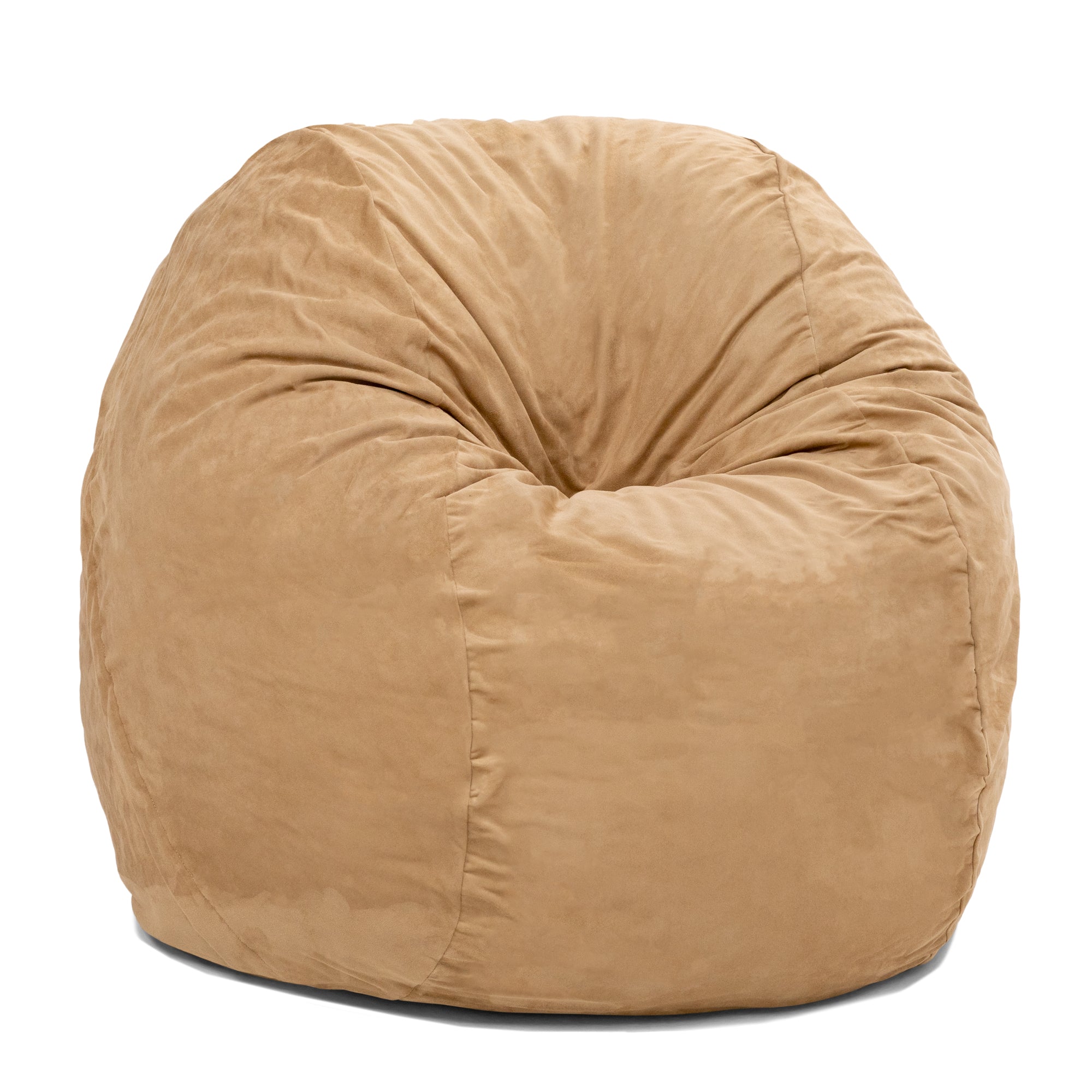  Jaxx Saxx Round Bean Bag with Removable Cover 4' - Camel - Bonton