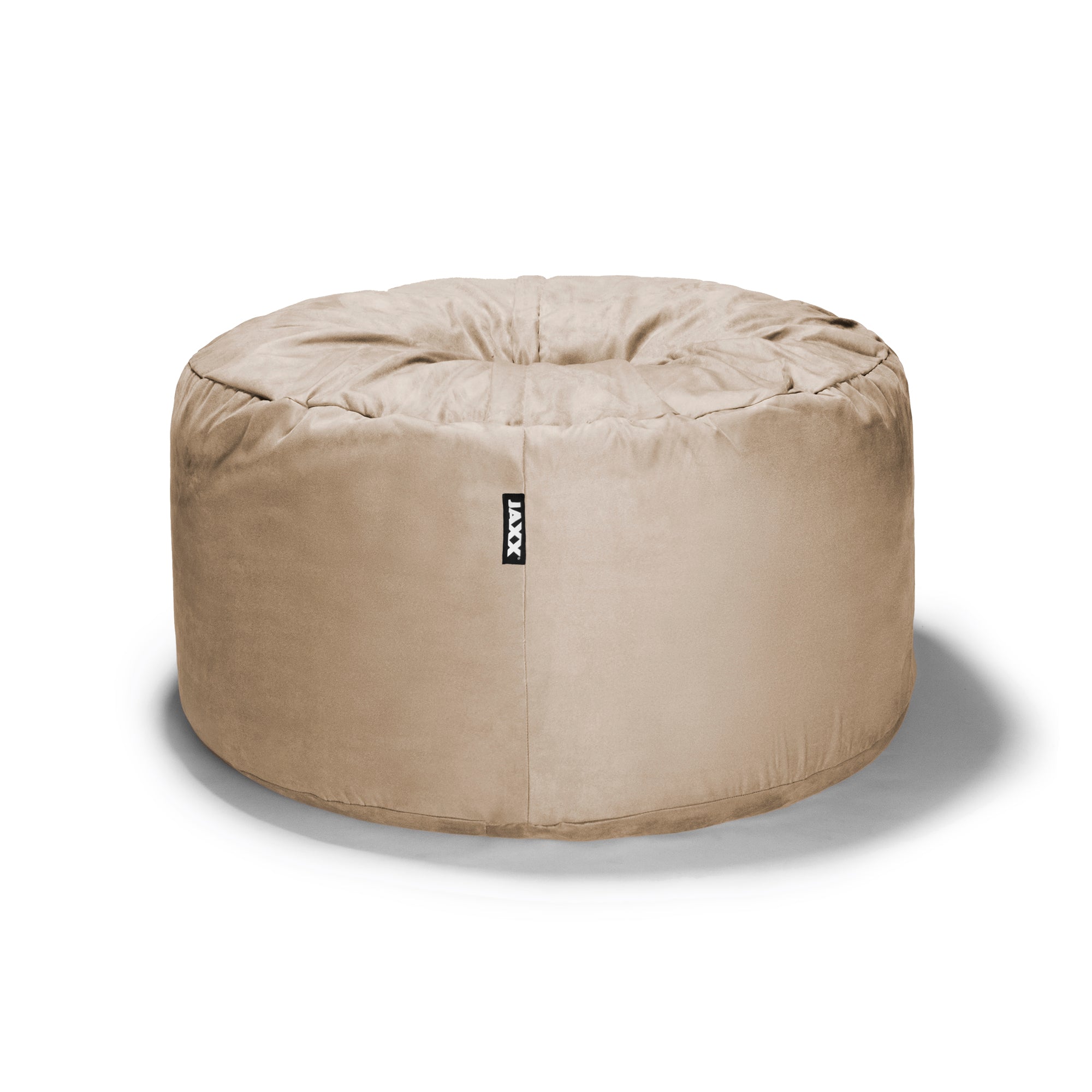  Jaxx Saxx Round Bean Bag with Removable Cover 4' - Camel - Bonton