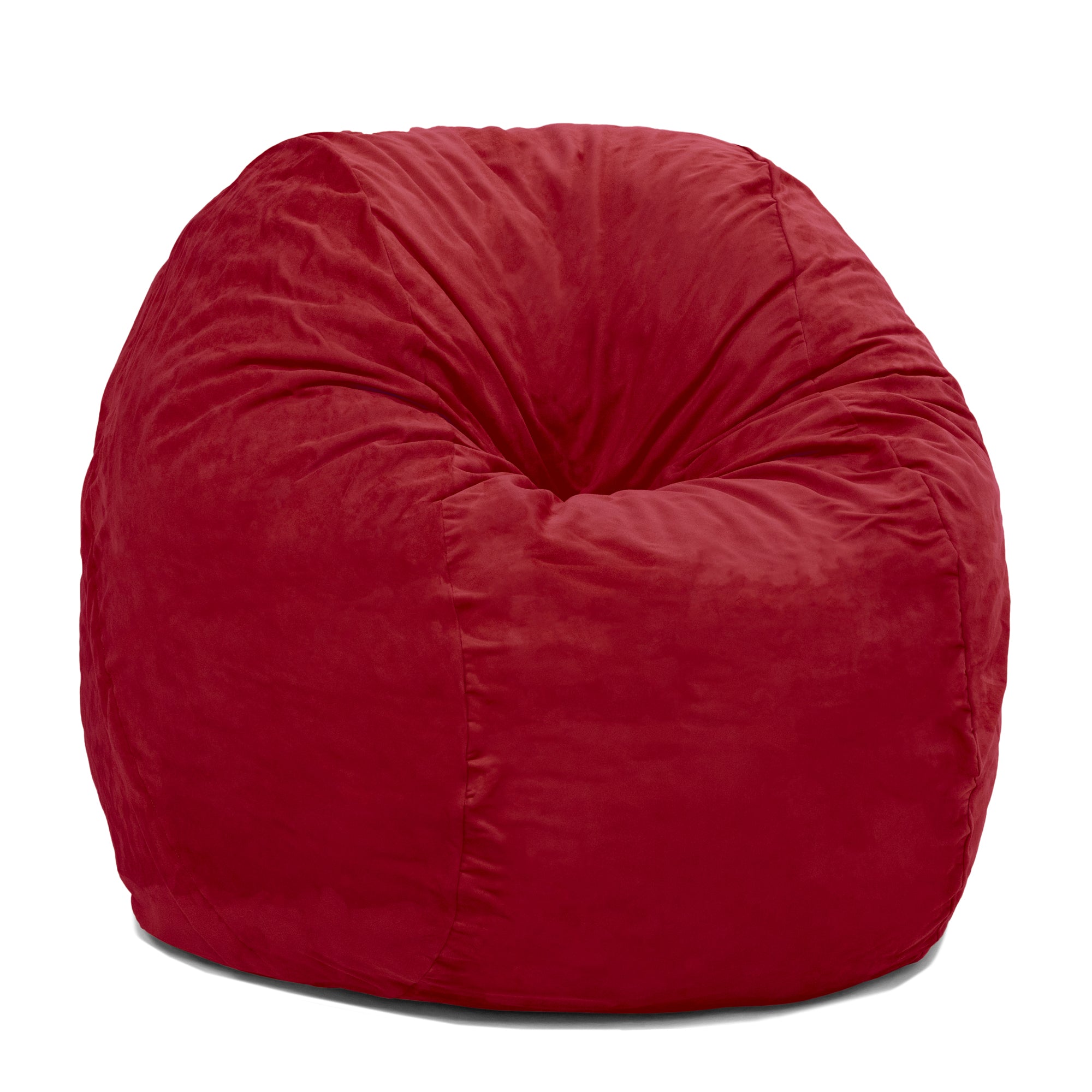  Jaxx Saxx Round Bean Bag with Removable Cover 4' - Cinnabar - Bonton