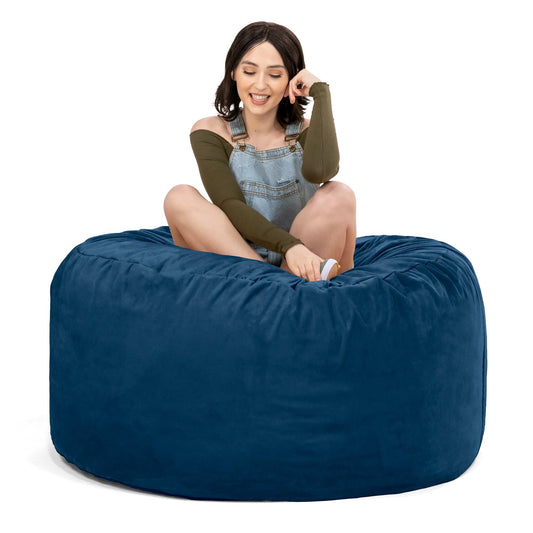 Saxx Round Bean Bag with Removable Cover 4'