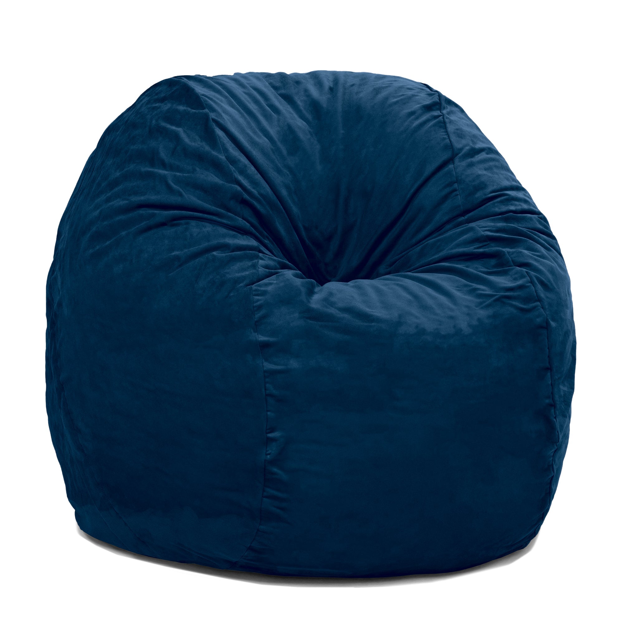  Jaxx Saxx Round Bean Bag with Removable Cover 4' - Navy - Bonton