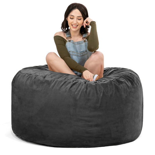 Saxx Round Bean Bag with Removable Cover 4'