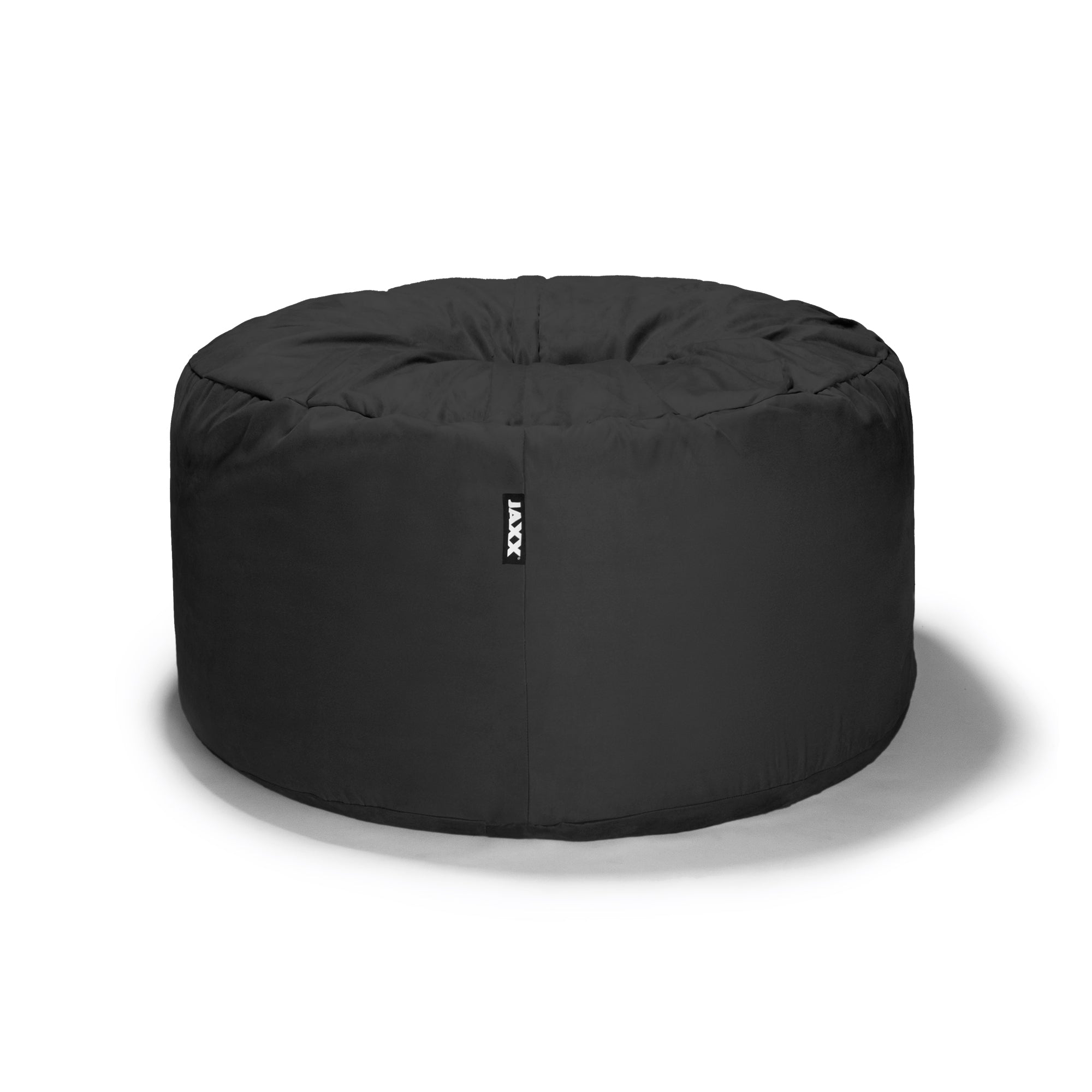  Jaxx Saxx Round Bean Bag with Removable Cover 4' - Black - Bonton