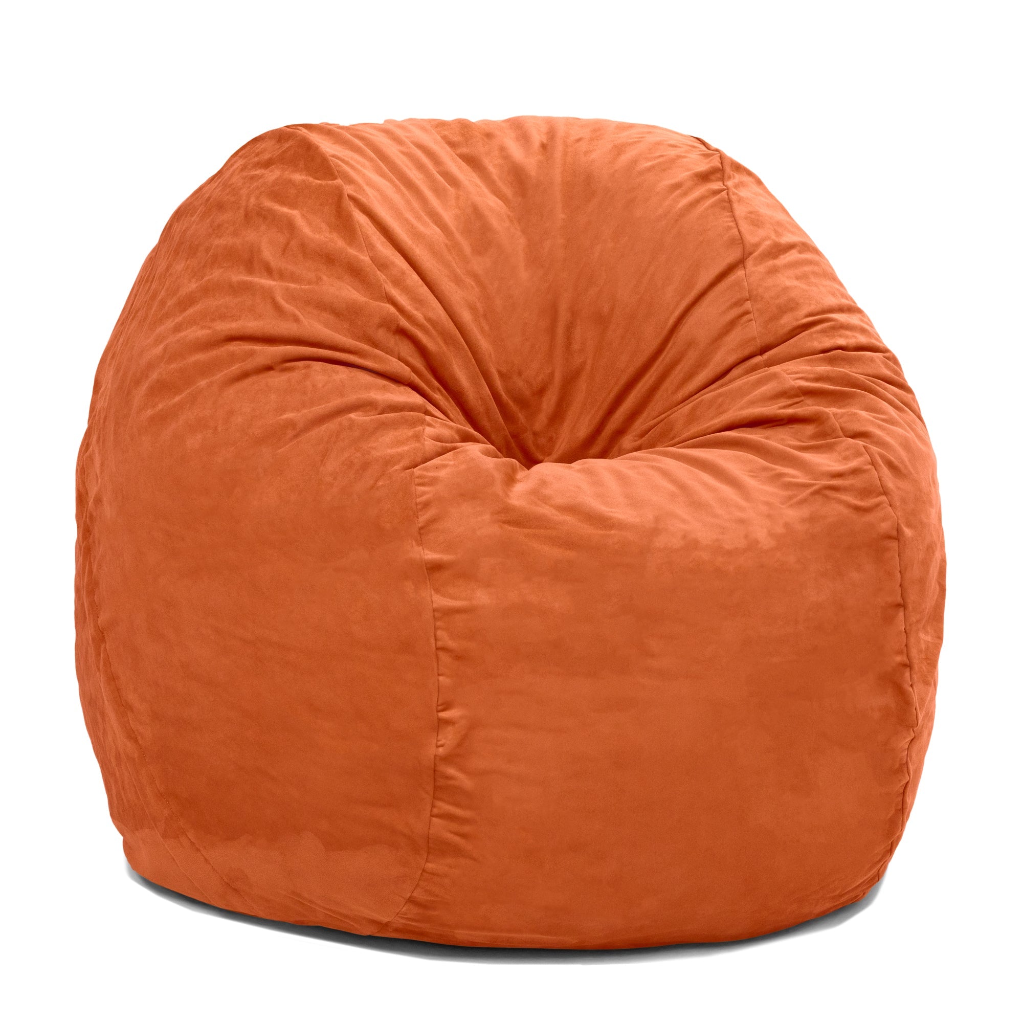  Jaxx Saxx Round Bean Bag with Removable Cover 4' - Mandarin - Bonton